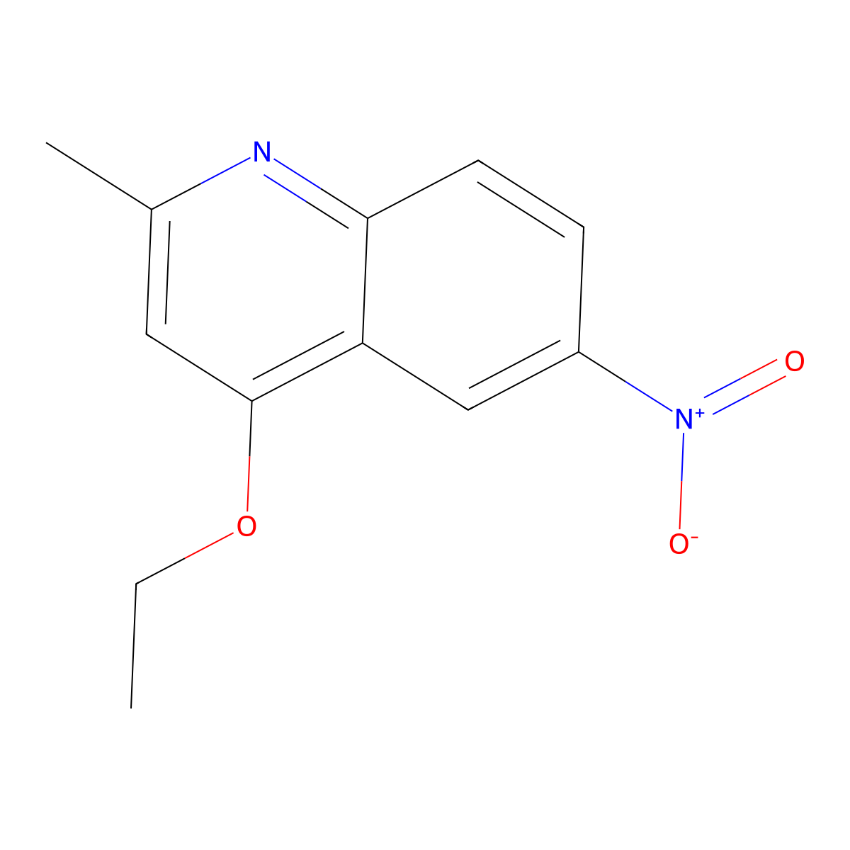 4-Ethoxy-2-methyl-6-nitroquinoline molecular structure, CAS 1785763-26-9