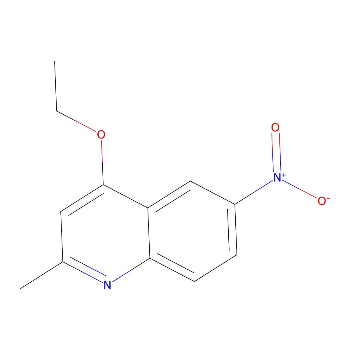 4-Ethoxy-2-methyl-6-nitroquinoline molecular structure, CAS 1785763-26-9