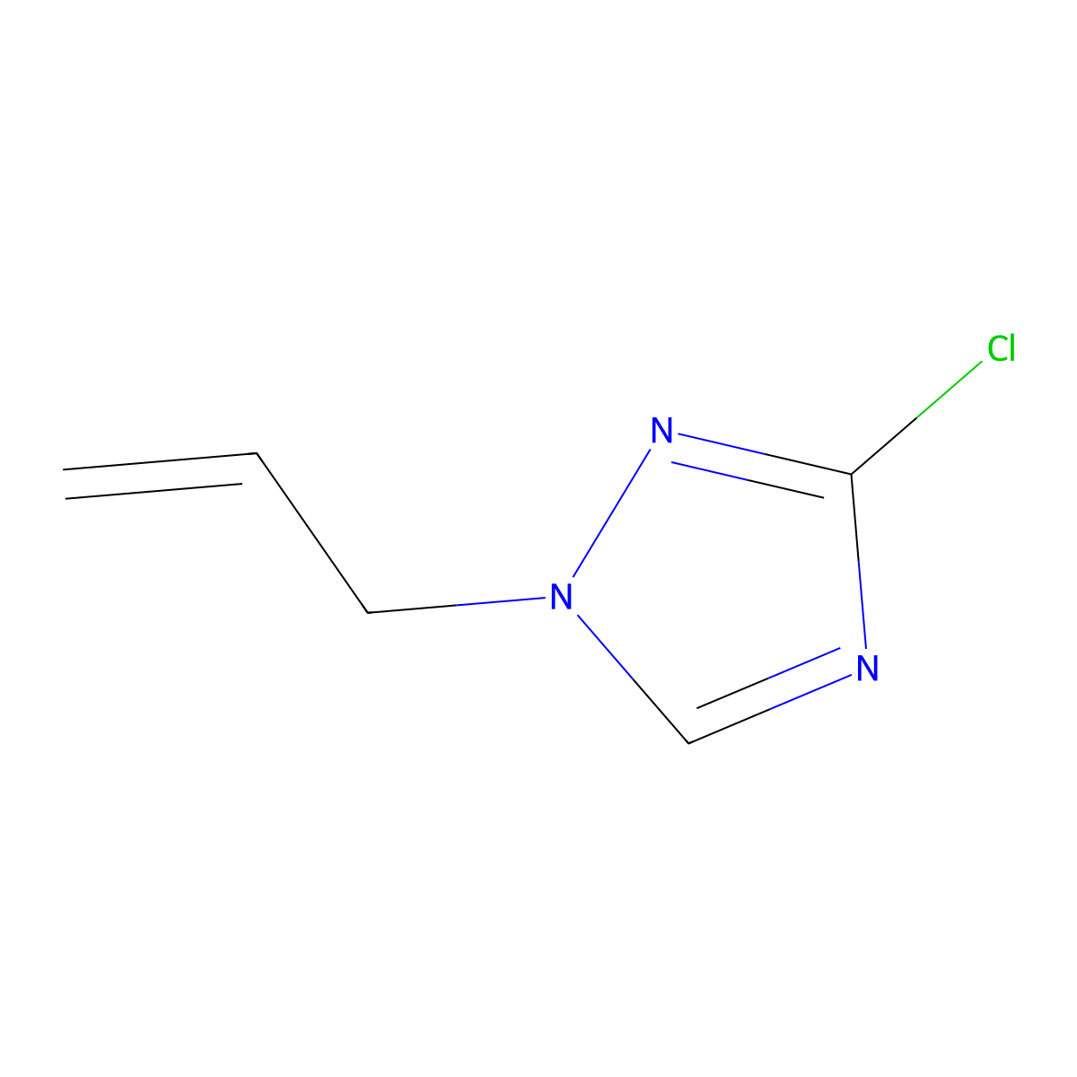 1-allyl-3-chloro-1H-1,2,4-triazole molecular structure, CAS 1785763-47-4
