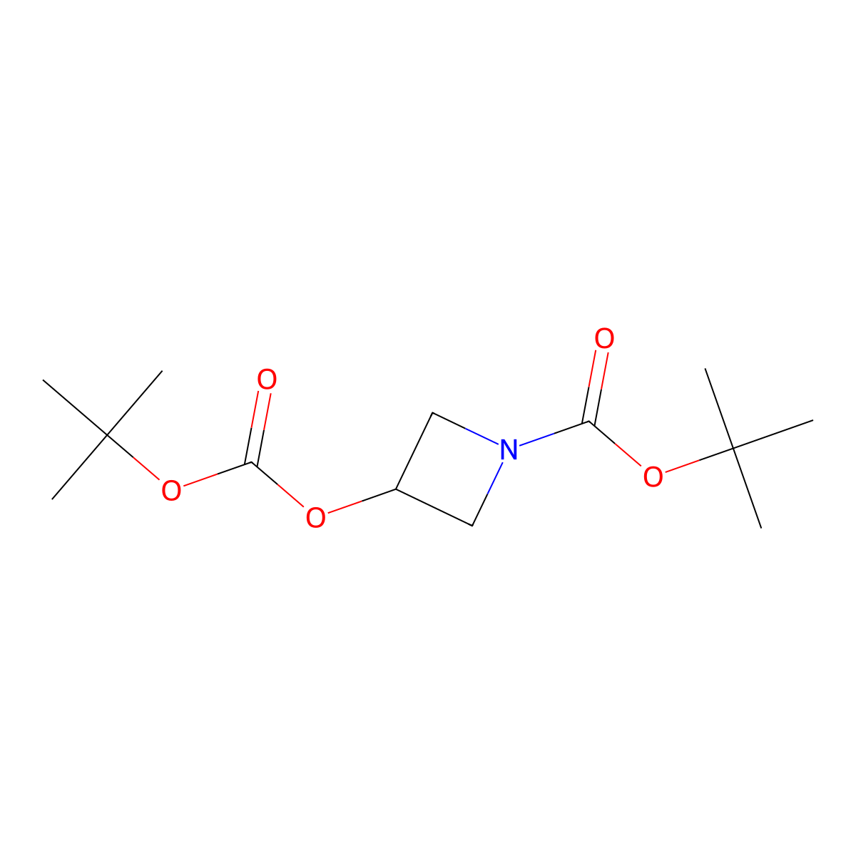 Tert-butyl 3-[(tert-butoxycarbonyl)oxy]azetidine-1-carboxylate molecular structure, CAS 1785763-73-6