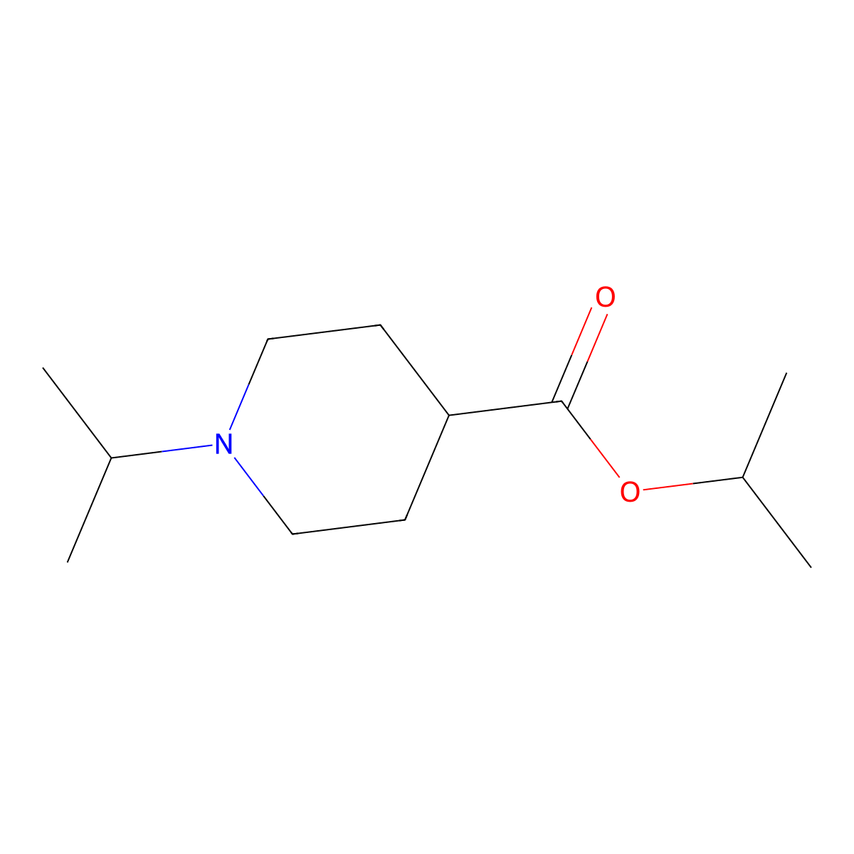Isopropyl 1-isopropylpiperidine-4-carboxylate molecular structure, CAS 1785764-44-4