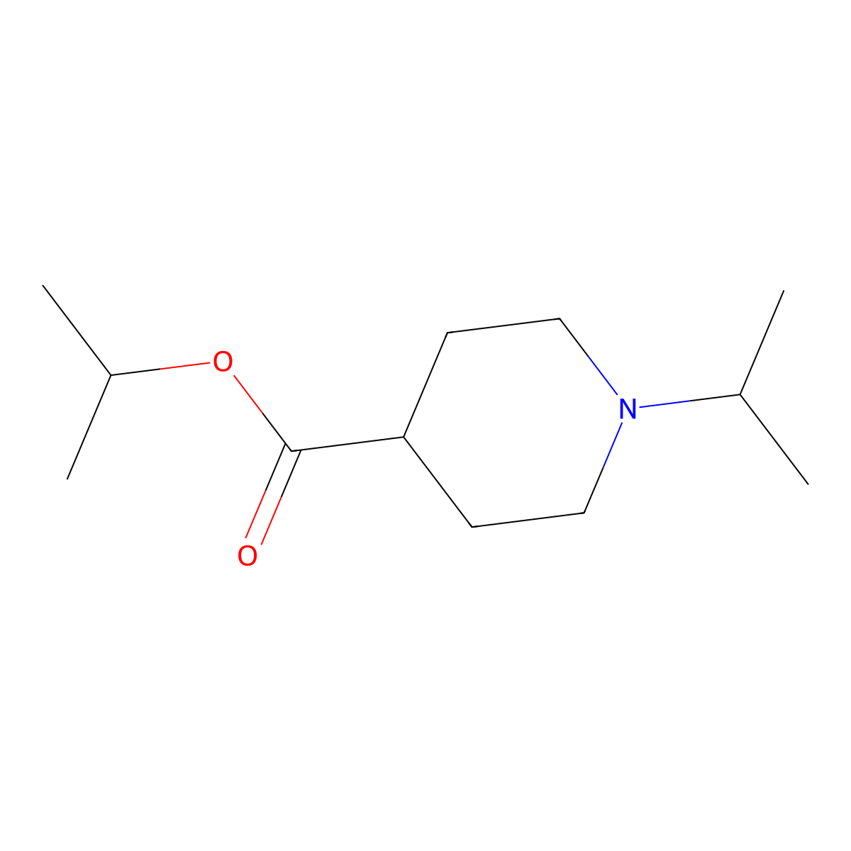 Isopropyl 1-isopropylpiperidine-4-carboxylate molecular structure, CAS 1785764-44-4