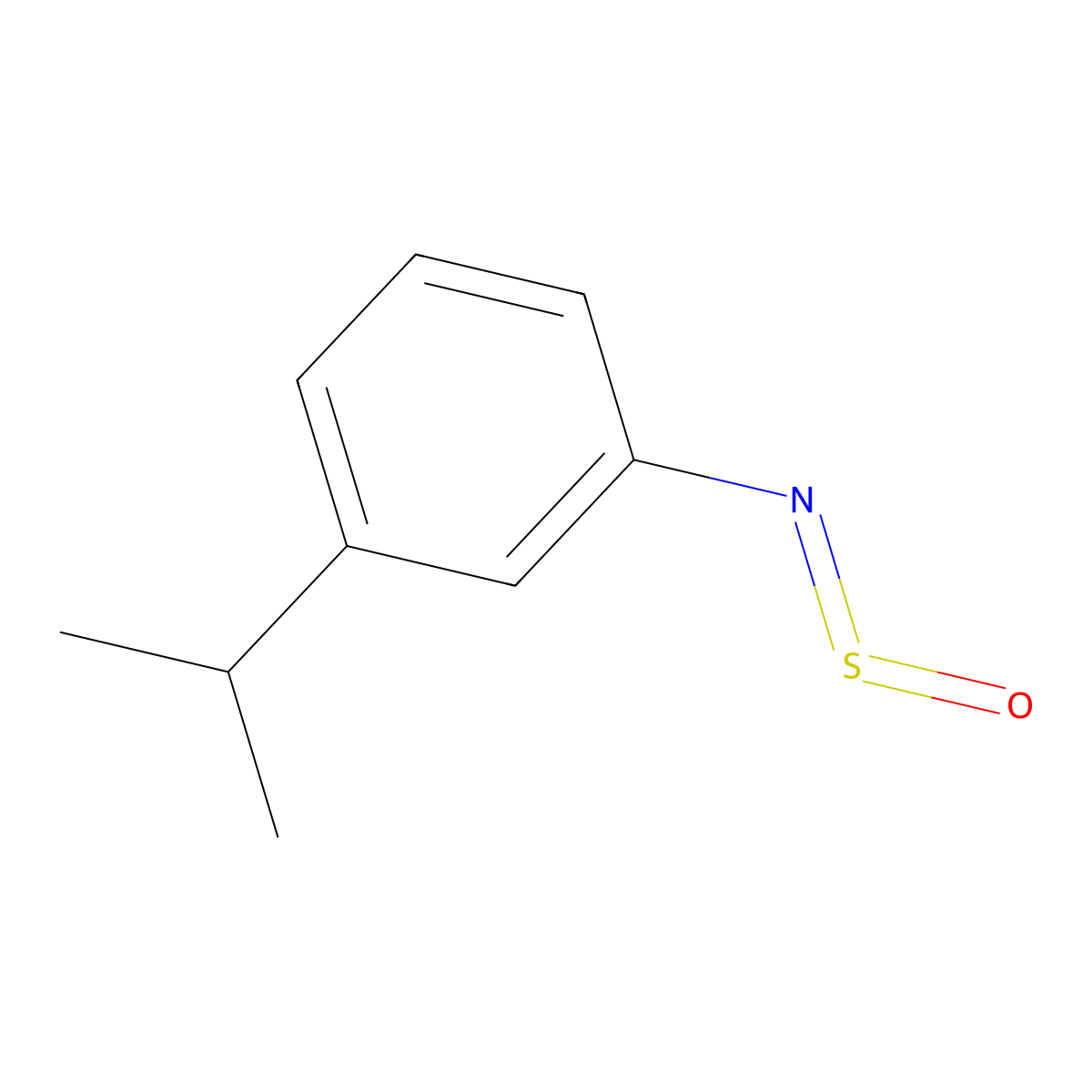 1-Isopropyl-3-(sulfinylamino)benzene molecular structure, CAS 1785764-64-8