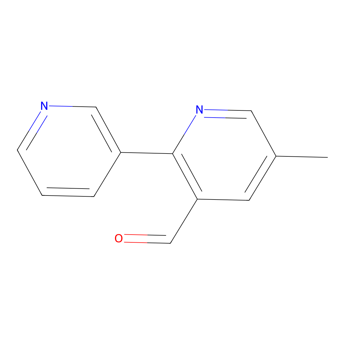 5-Methyl-[2,3'-bipyridine]-3-carbaldehyde molecular structure, CAS 1785766-50-8