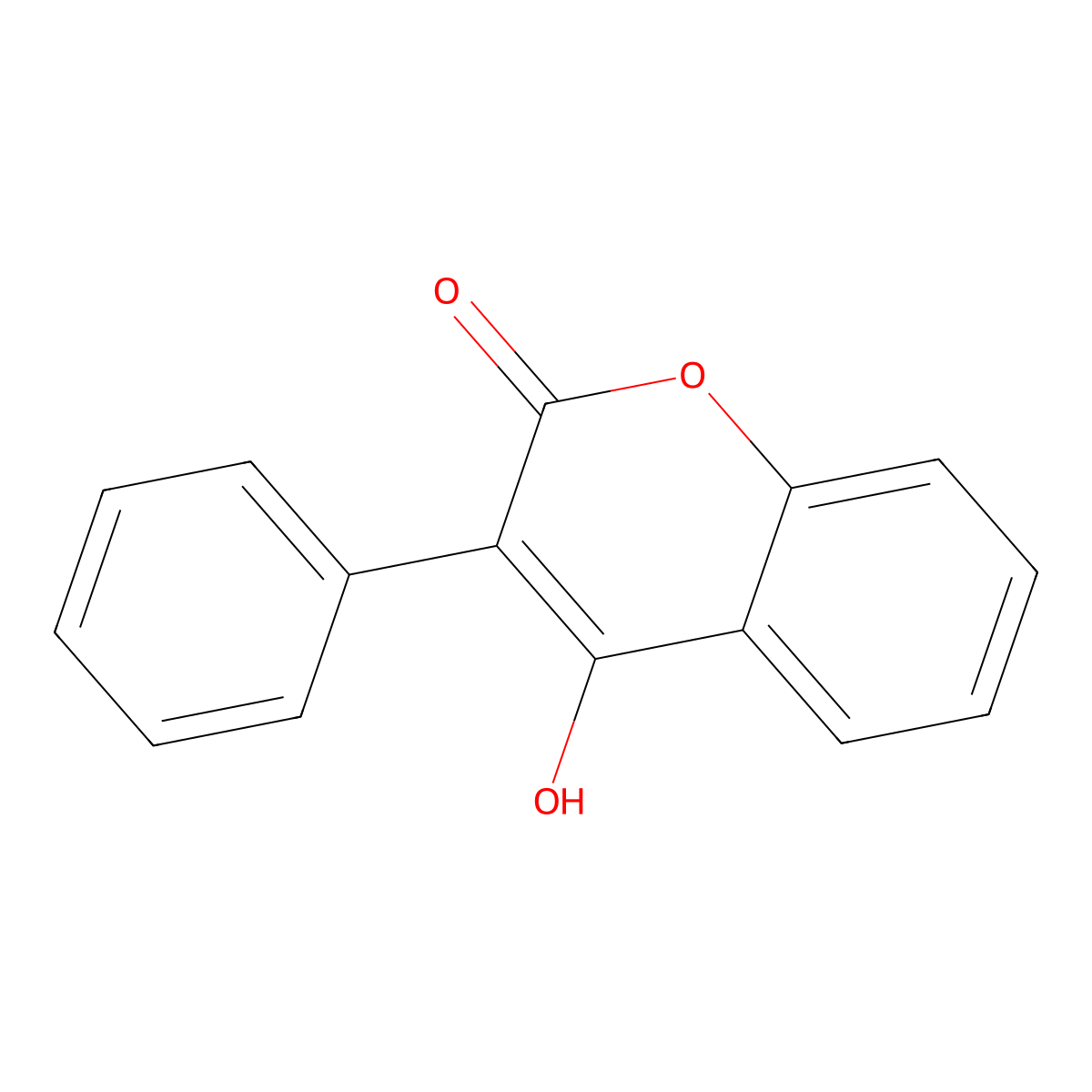 Coumarin, 4-hydroxy-3-phenyl- molecular structure, CAS 1786-05-6