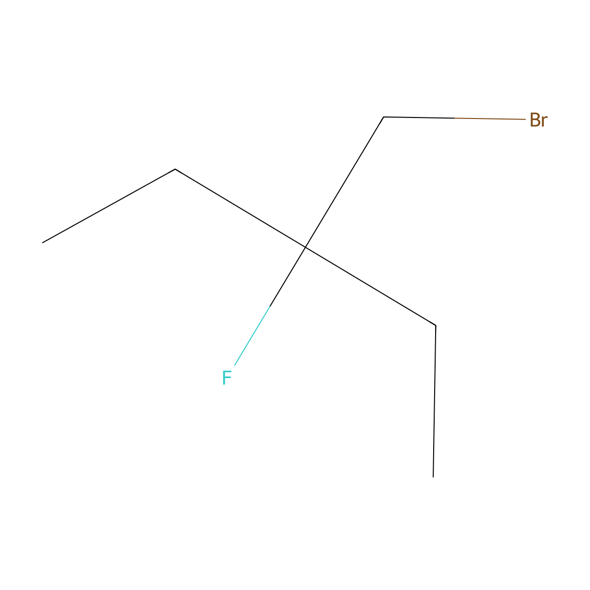 3-(Bromomethyl)-3-fluoropentane molecular structure, CAS 1786-35-2