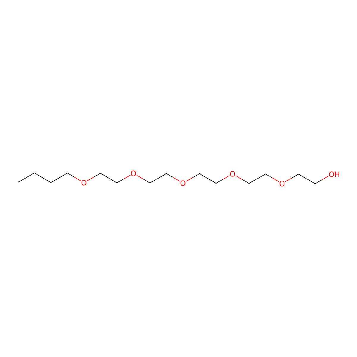 3,6,9,12,15-Pentaoxanonadecan-1-ol molecular structure, CAS 1786-94-3