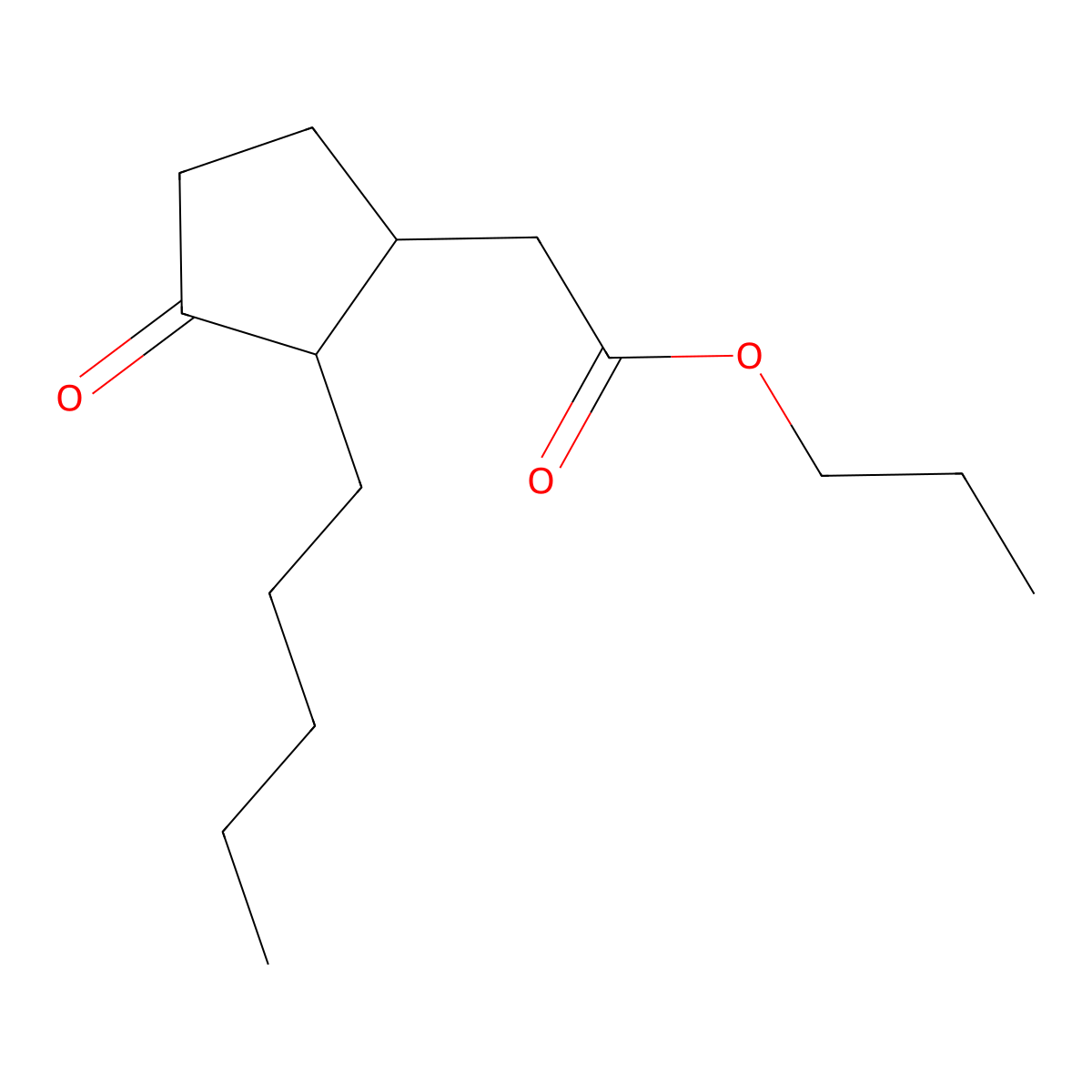 Prohydrojasmon molecular structure, CAS 178602-66-9