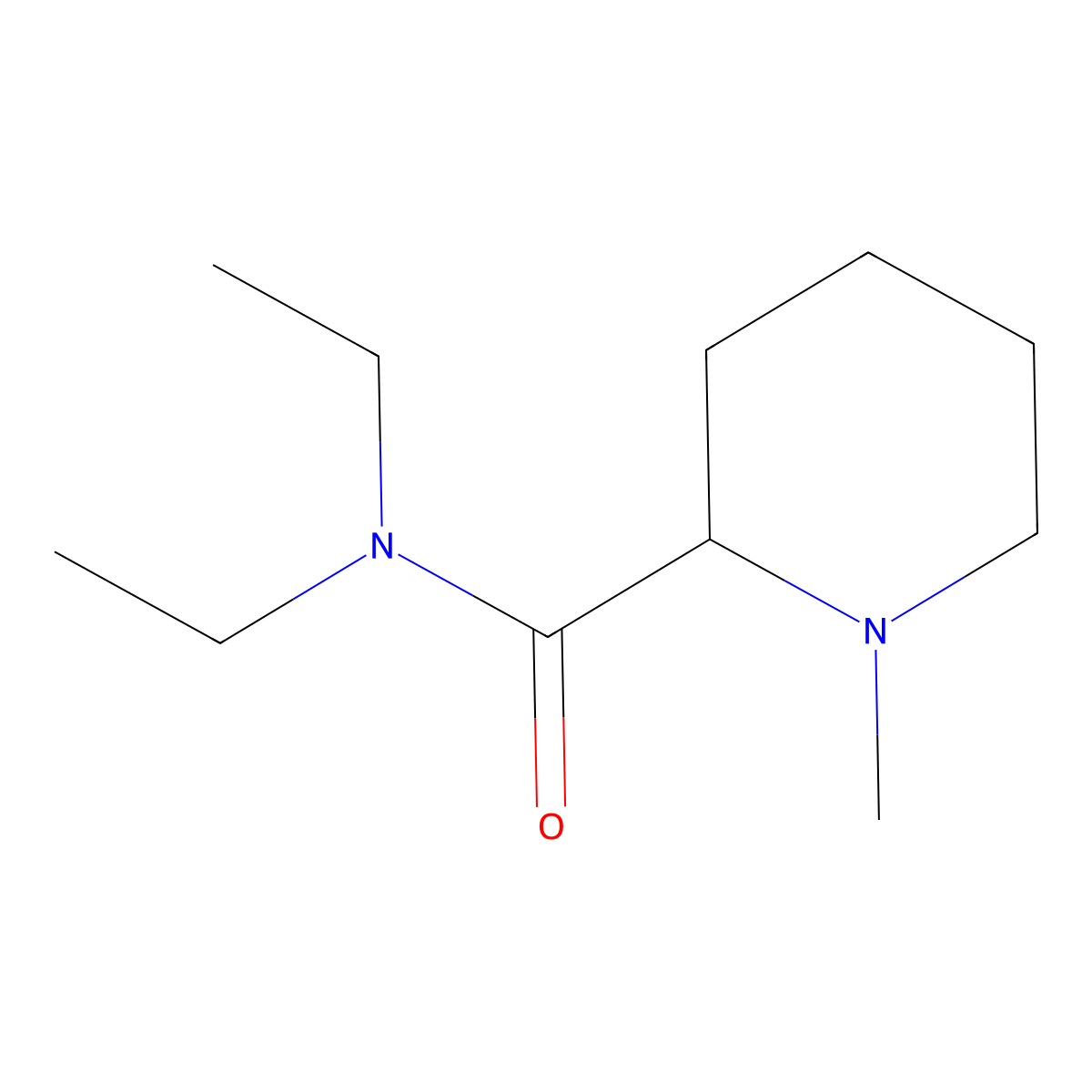 N,N-diethyl-1-methylpiperidine-2-carboxamide molecular structure, CAS 1786113-49-2