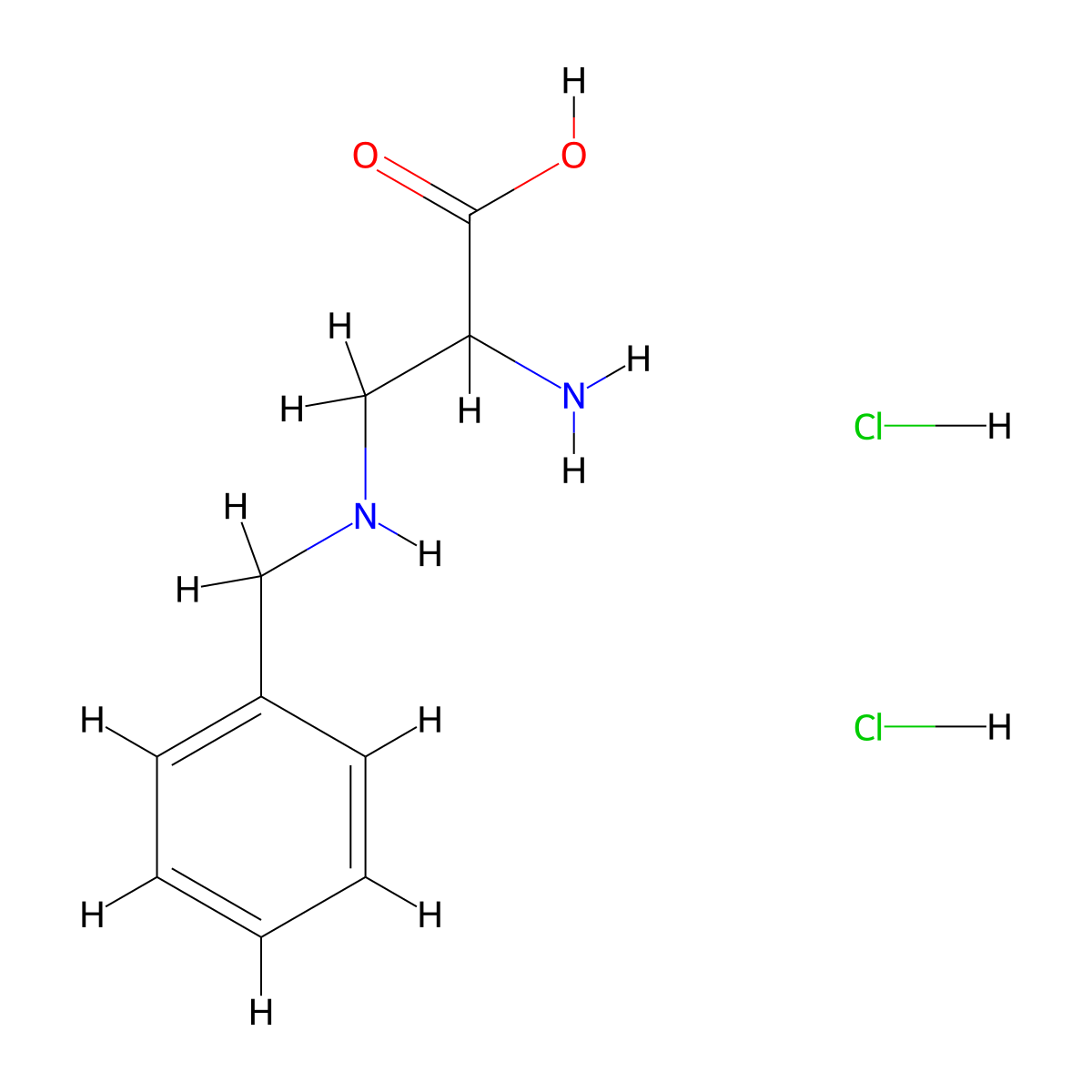 2-Amino-3-(benzylamino)propanoic acid dihydrochloride molecular structure, CAS 1786218-27-6