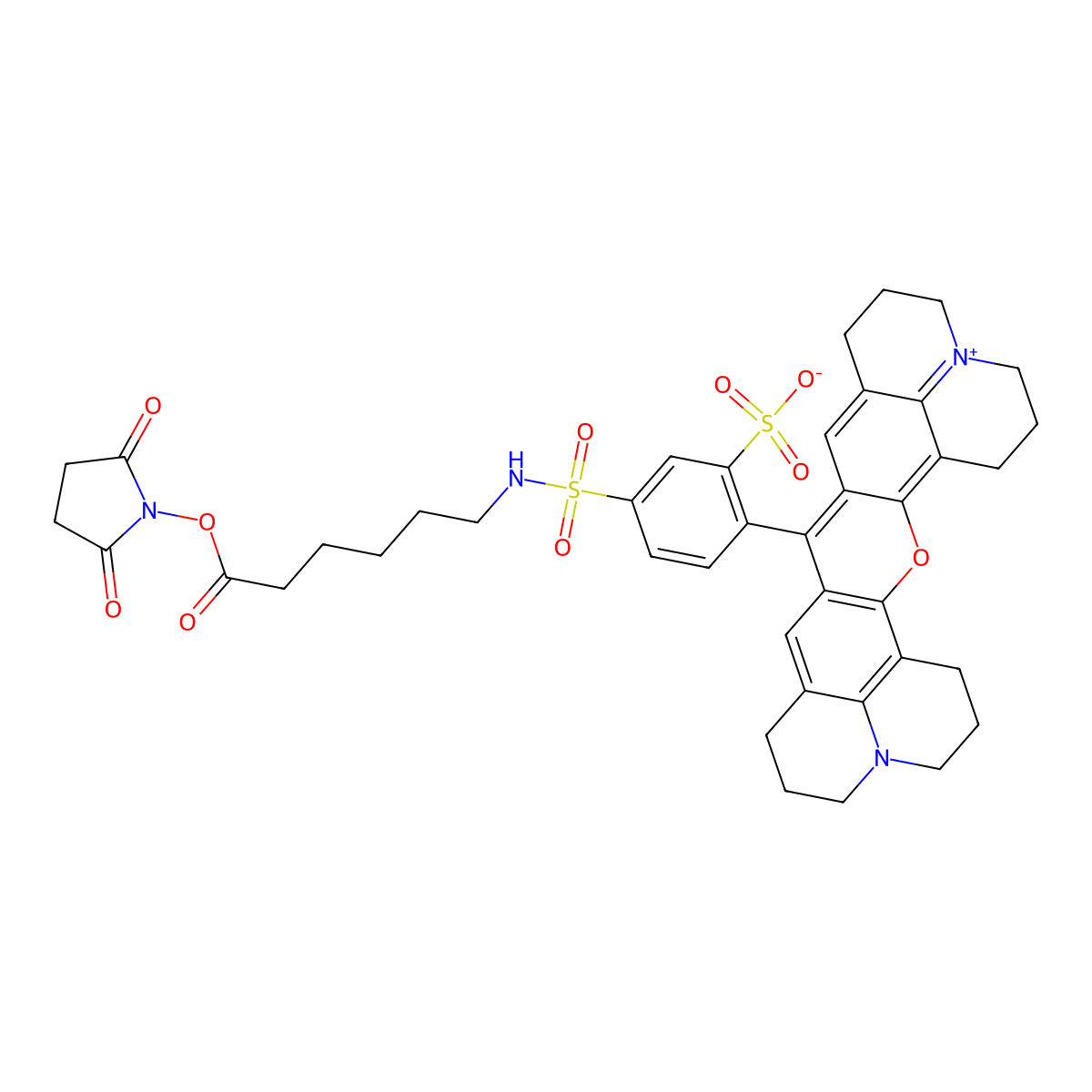 Texas Red-X succinimidyl ester molecular structure, CAS 178623-11-5