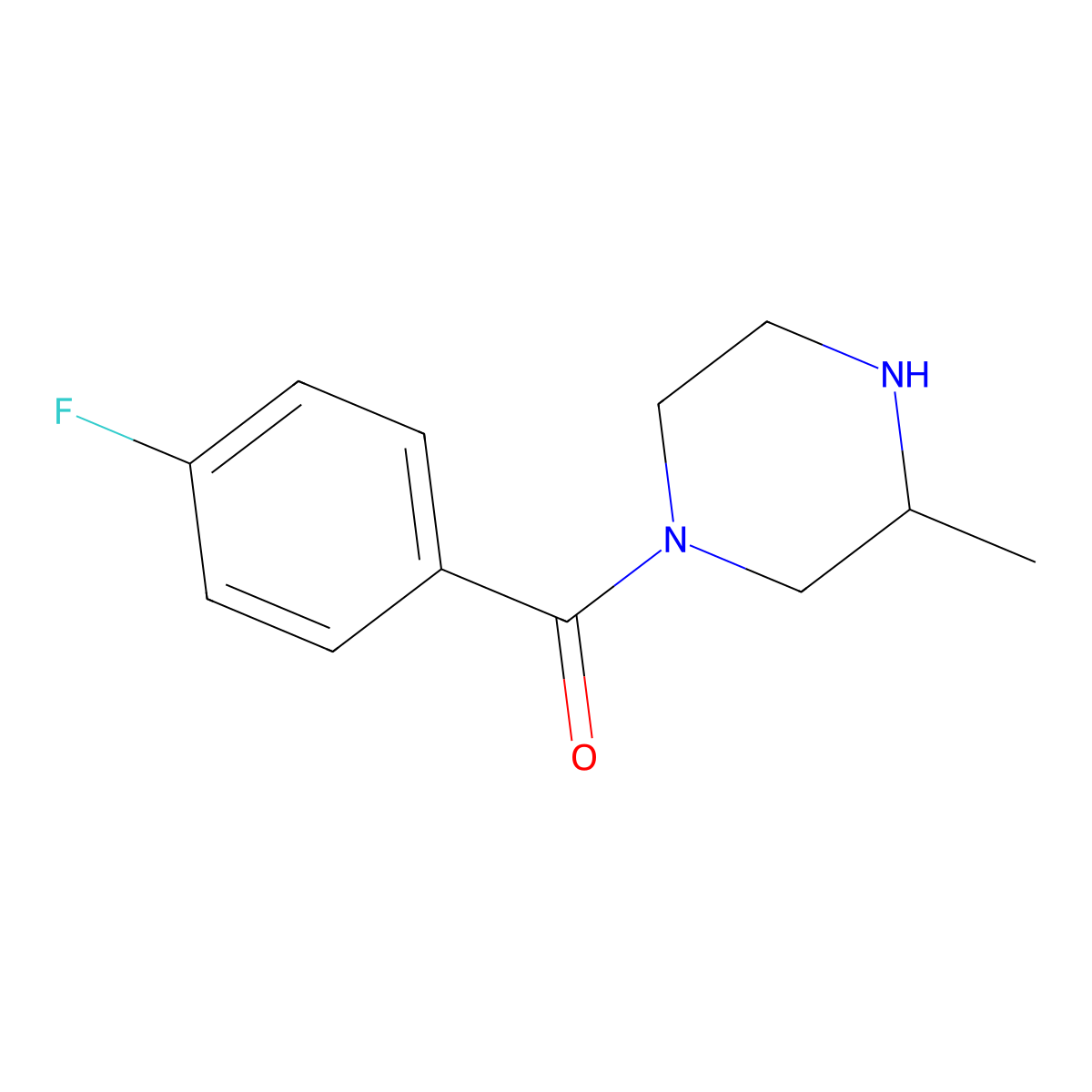 1-(4-Fluorobenzoyl)-3-methylpiperazine molecular structure, CAS 178624-89-0