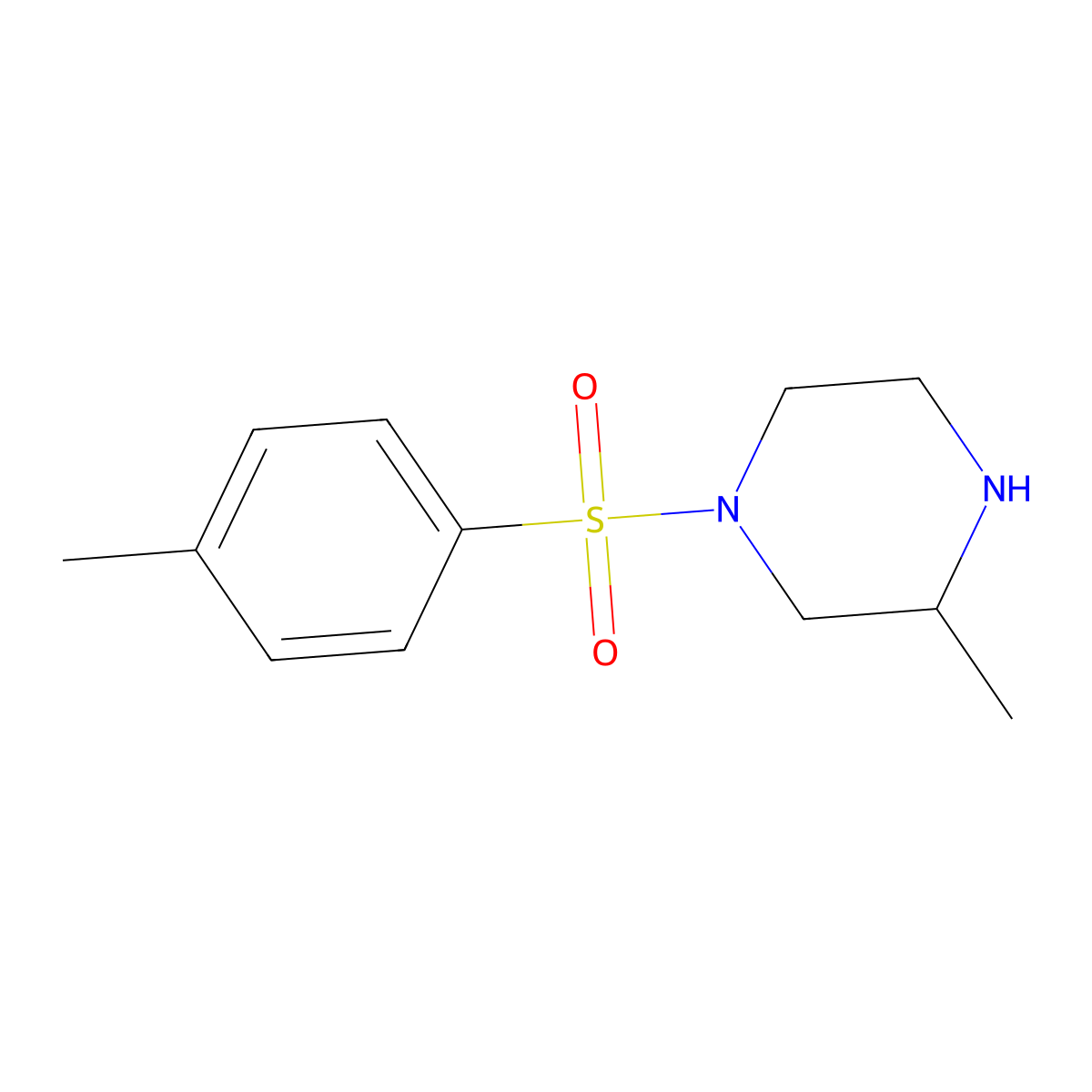 3-Methyl-1-(toluene-4-sulfonyl)-piperazine molecular structure, CAS 178624-90-3