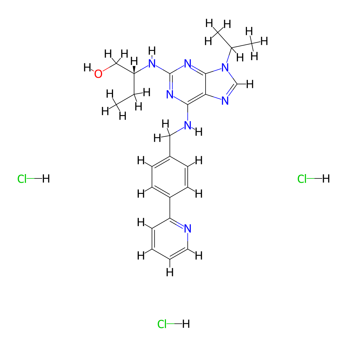 (R)-CR8 Trihydrochloride molecular structure, CAS 1786438-30-9