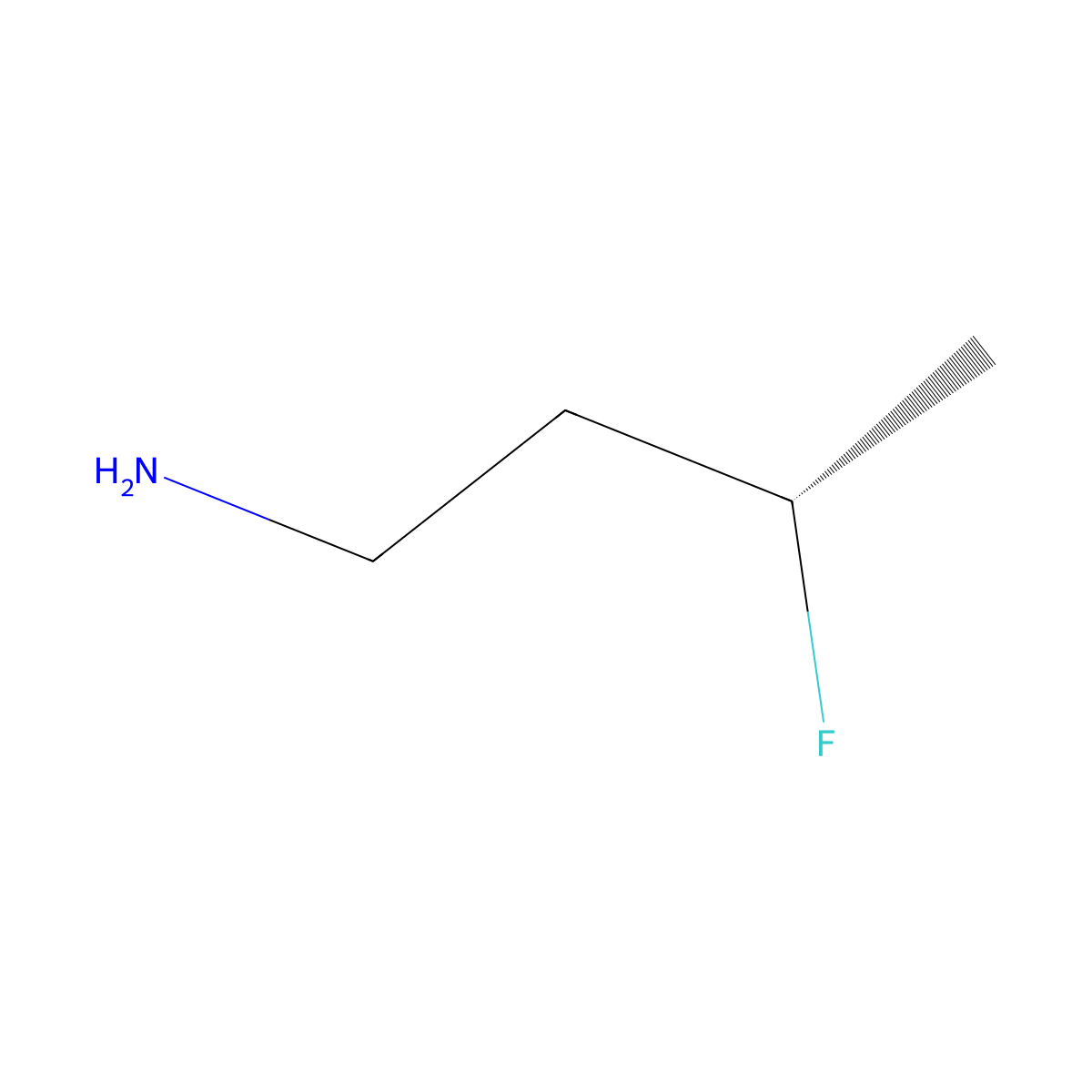 (3S)-3-fluorobutan-1-amine molecular structure, CAS 1786472-87-4