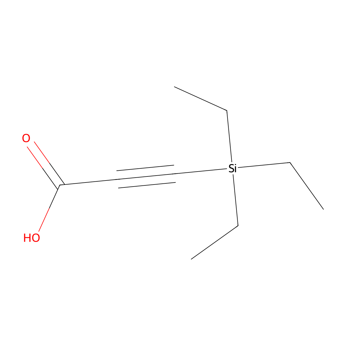 3-(Triethylsilyl)propiolic acid molecular structure, CAS 17865-01-9