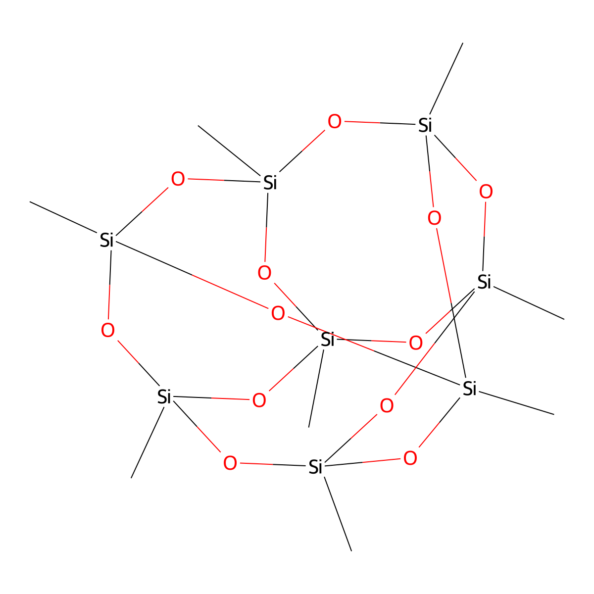 Pentacyclo(9.5.1.13,9.15,15.17,13)octasiloxane, 1,3,5,7,9,11,13,15-octamethyl- molecular structure, CAS 17865-85-9
