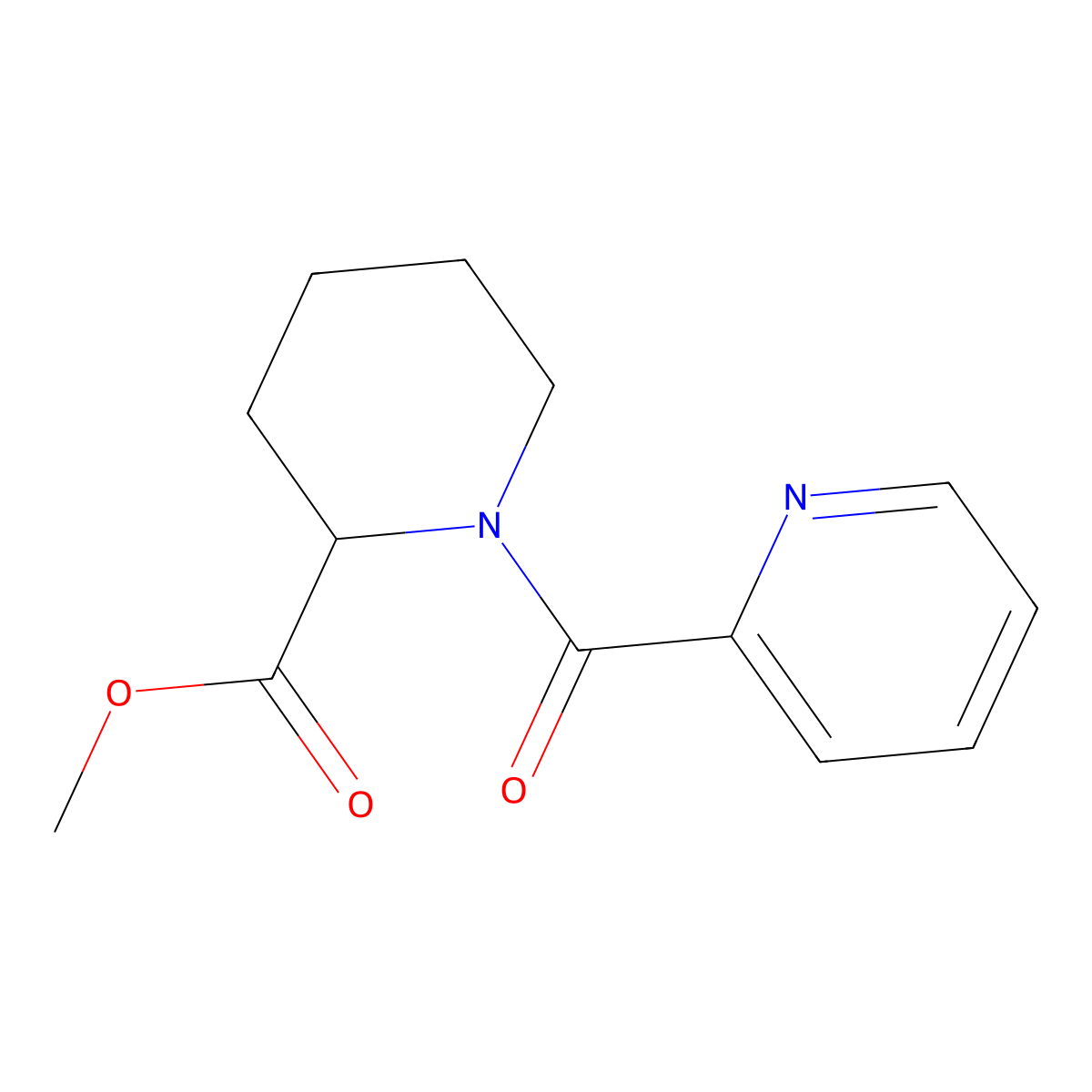 (R)-Methyl 1-picolinoylpiperidine-2-carboxylate molecular structure, CAS 1786518-57-7