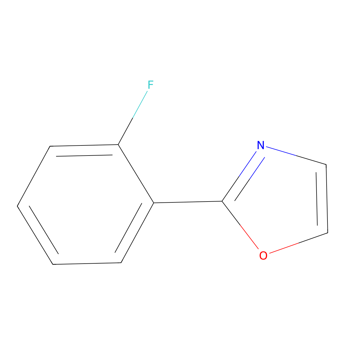 2-(2-Fluorophenyl)oxazole molecular structure, CAS 178672-06-5