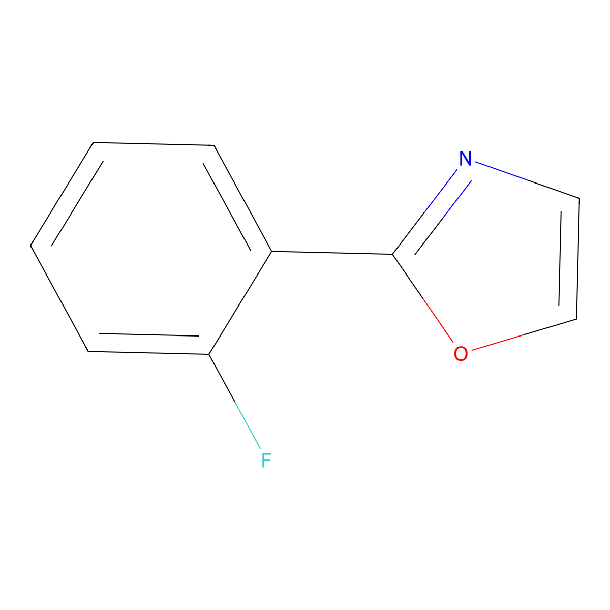 2-(2-Fluorophenyl)oxazole molecular structure, CAS 178672-06-5