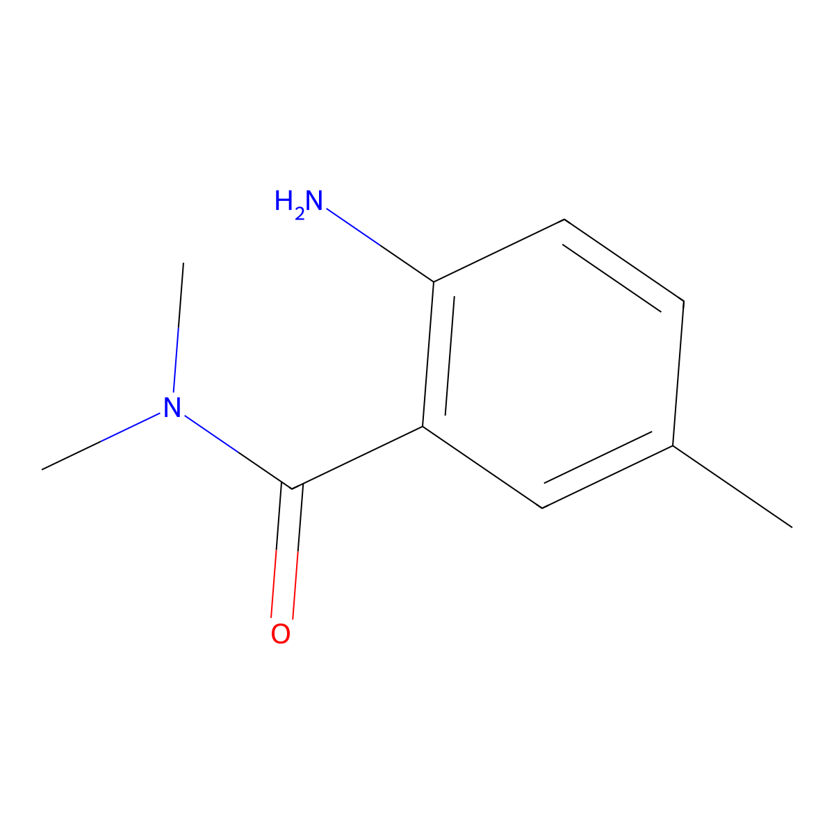 2-amino-N,N,5-trimethylbenzamide molecular structure, CAS 178672-23-6