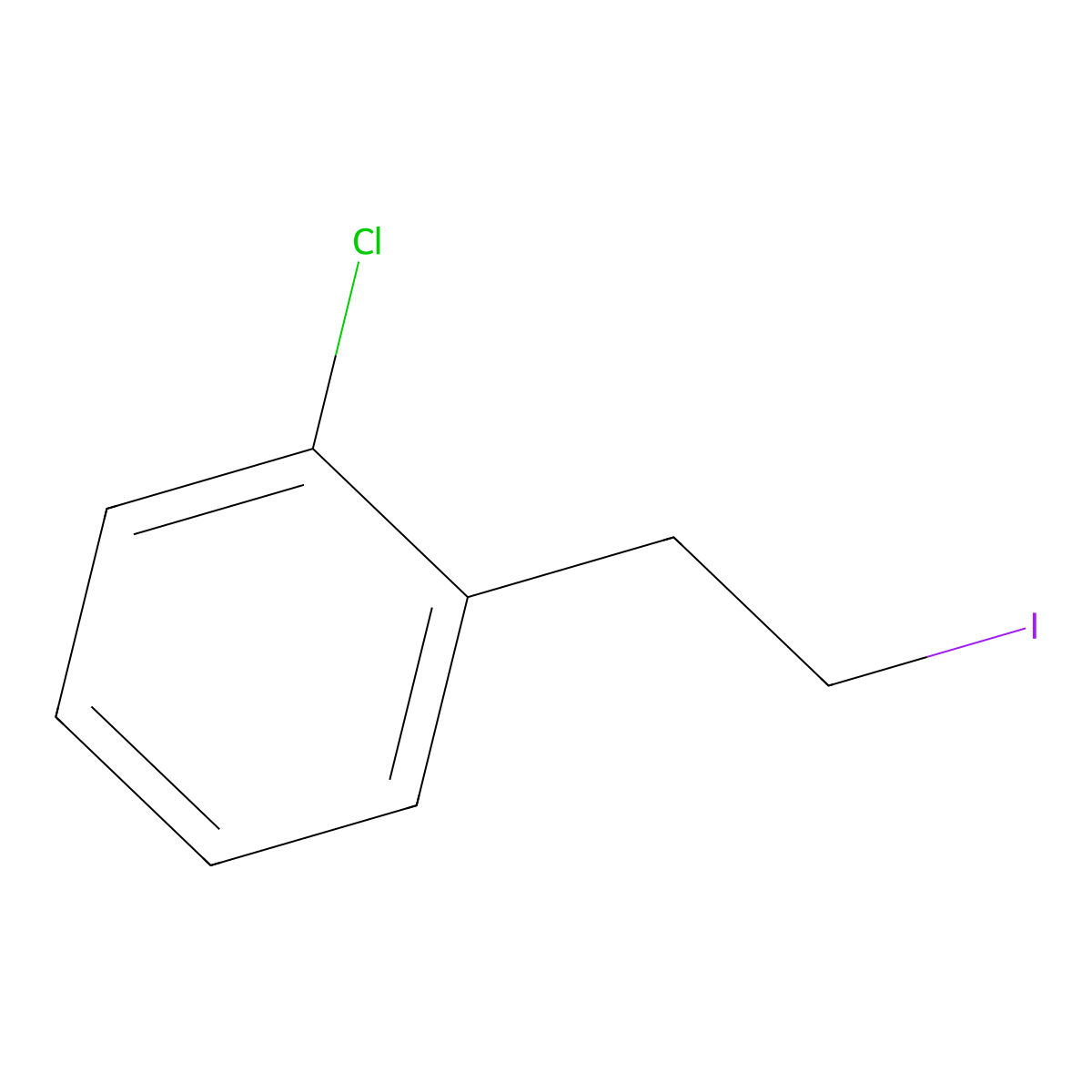1-Chloro-2-(2-iodoethyl)benzene molecular structure, CAS 178685-04-6