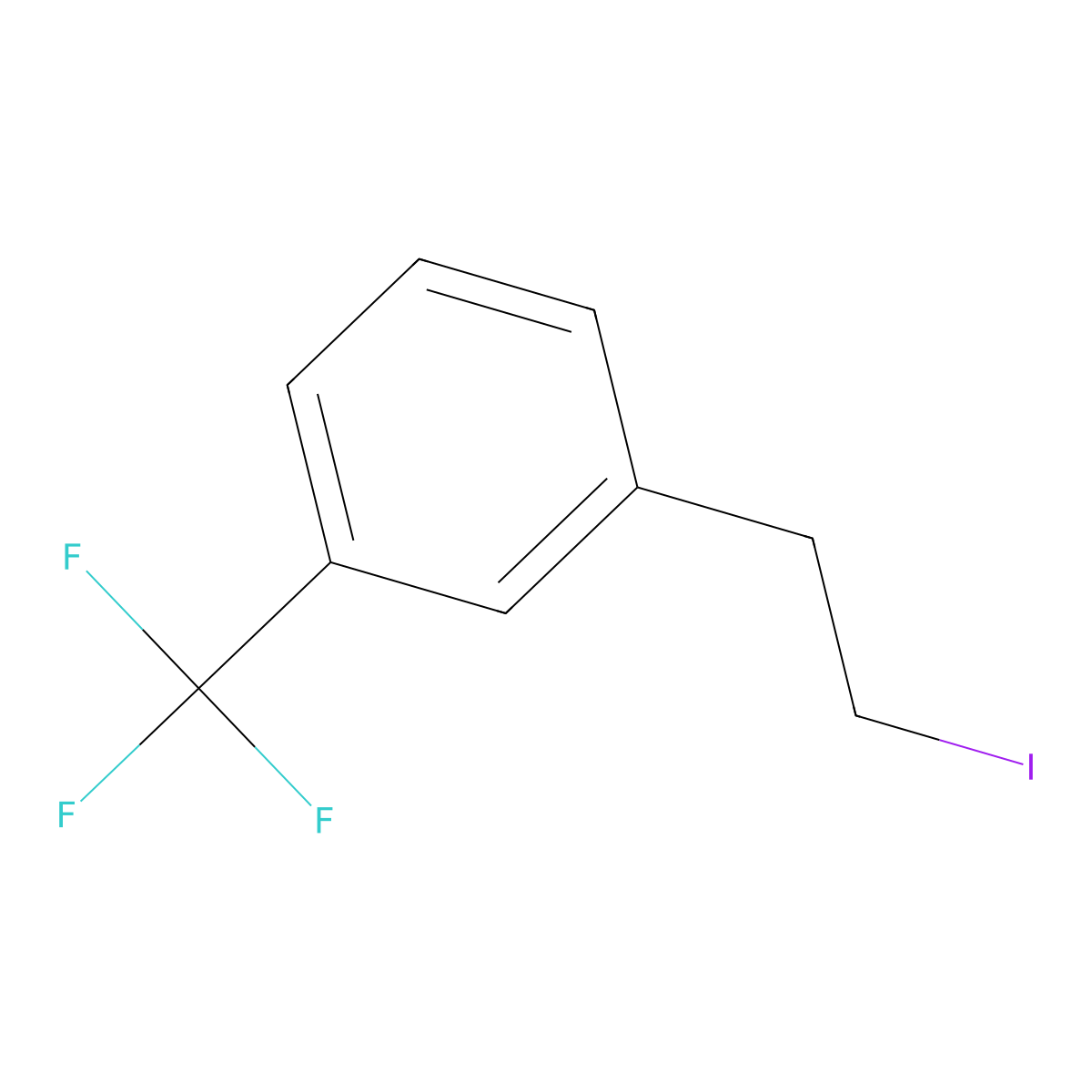 3-TrifluoromethylphenEthyl iodide molecular structure, CAS 178685-07-9