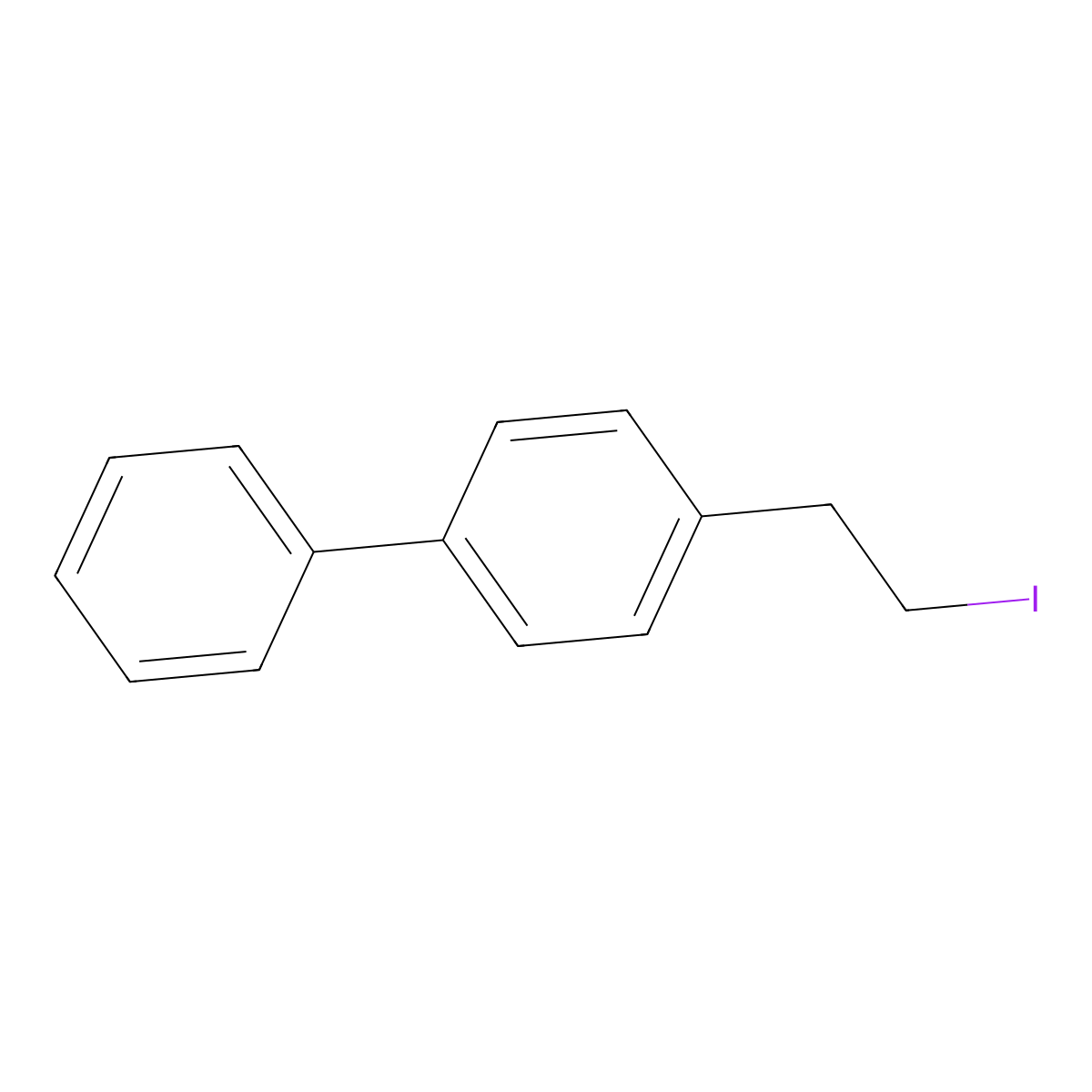 4-(2-Iodoethyl)-1,1'-biphenyl molecular structure, CAS 178685-10-4