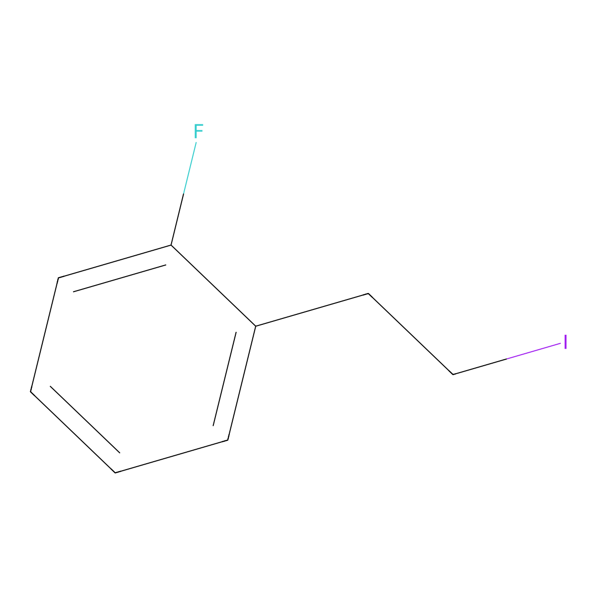 1-Fluoro-2-(2-iodoethyl)benzene molecular structure, CAS 178685-13-7