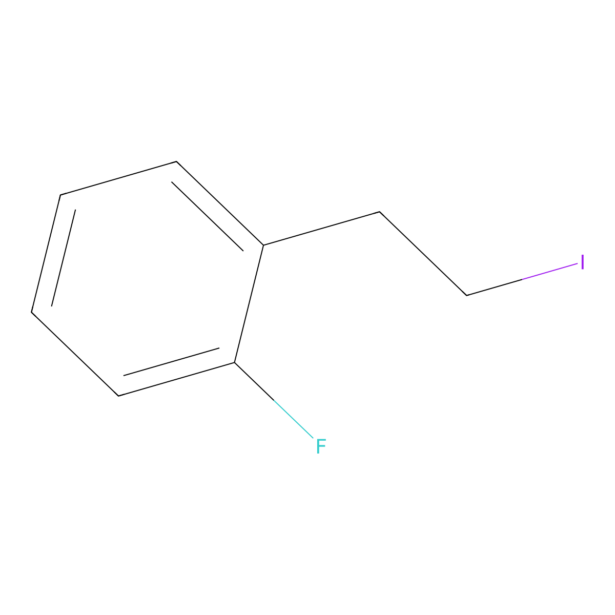 1-Fluoro-2-(2-iodoethyl)benzene molecular structure, CAS 178685-13-7