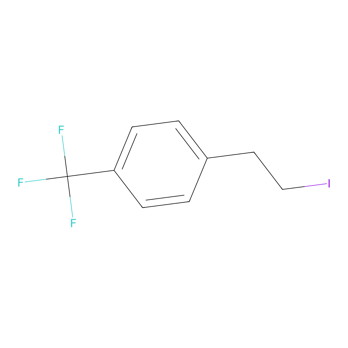 4-(2-Iodoethyl)benzotrifluoride molecular structure, CAS 178685-14-8