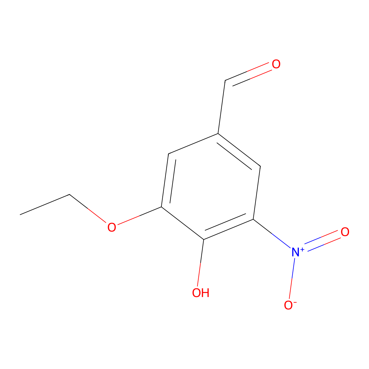 3-Ethoxy-4-hydroxy-5-nitrobenzaldehyde molecular structure, CAS 178686-24-3