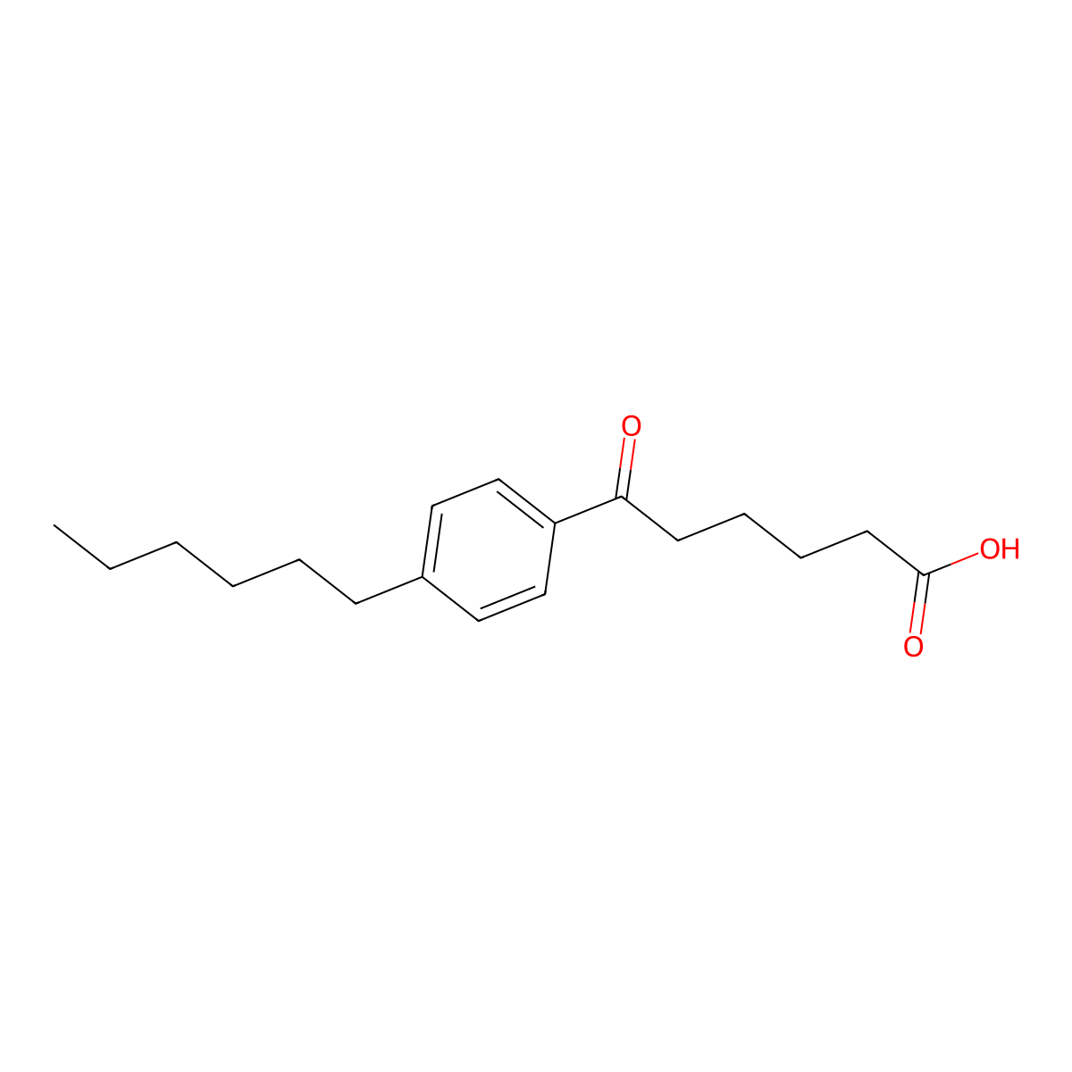 6-(4-Hexylphenyl)-6-oxohexanoic acid molecular structure, CAS 178686-77-6