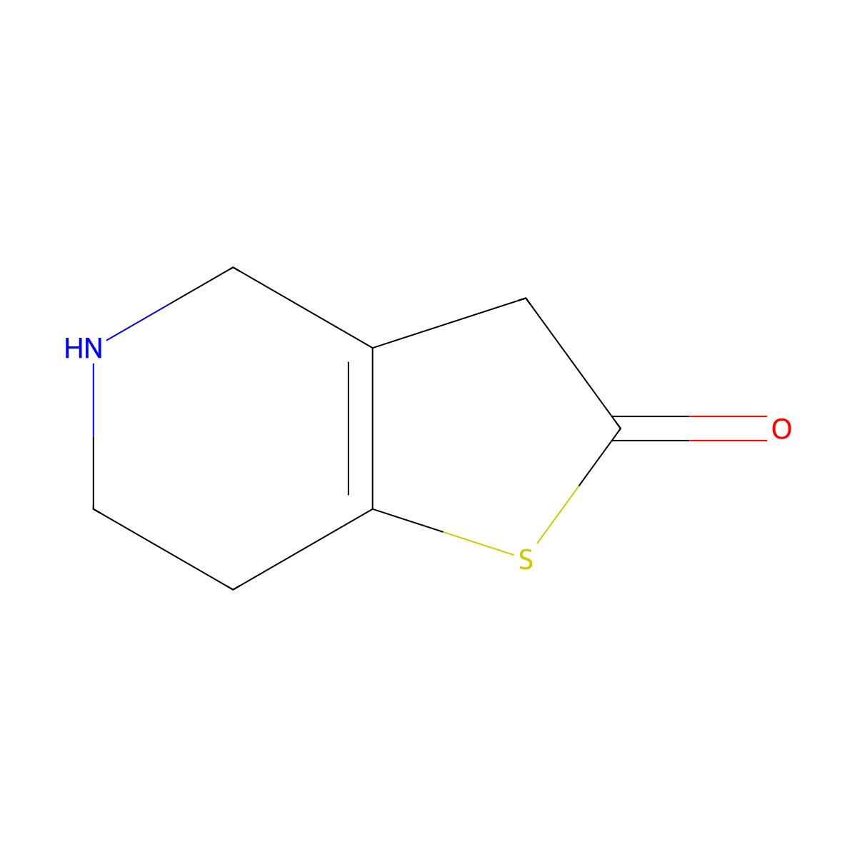 4,5,6,7-Tetrahydrothieno[3,2-c]pyridin-2(3h)-one molecular structure, CAS 178688-48-7