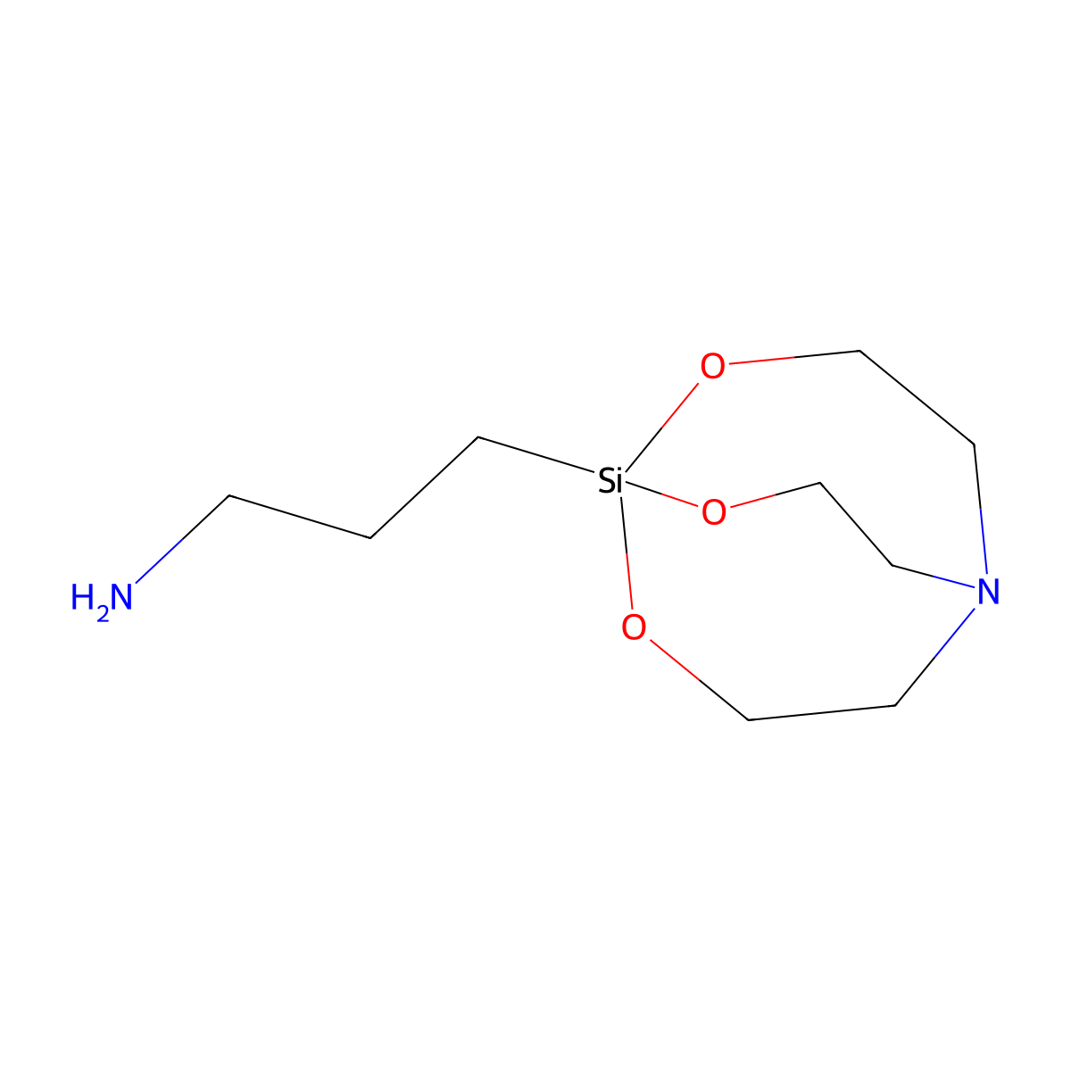 1-(3-Aminopropyl)silatrane molecular structure, CAS 17869-27-1