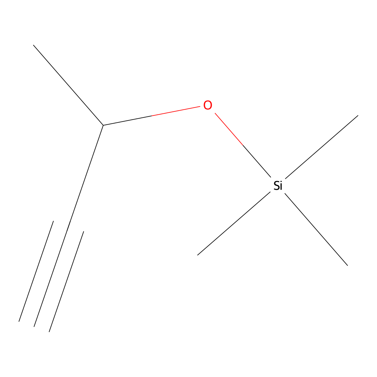 3-(Trimethylsilyloxy)-1-butyne molecular structure, CAS 17869-76-0