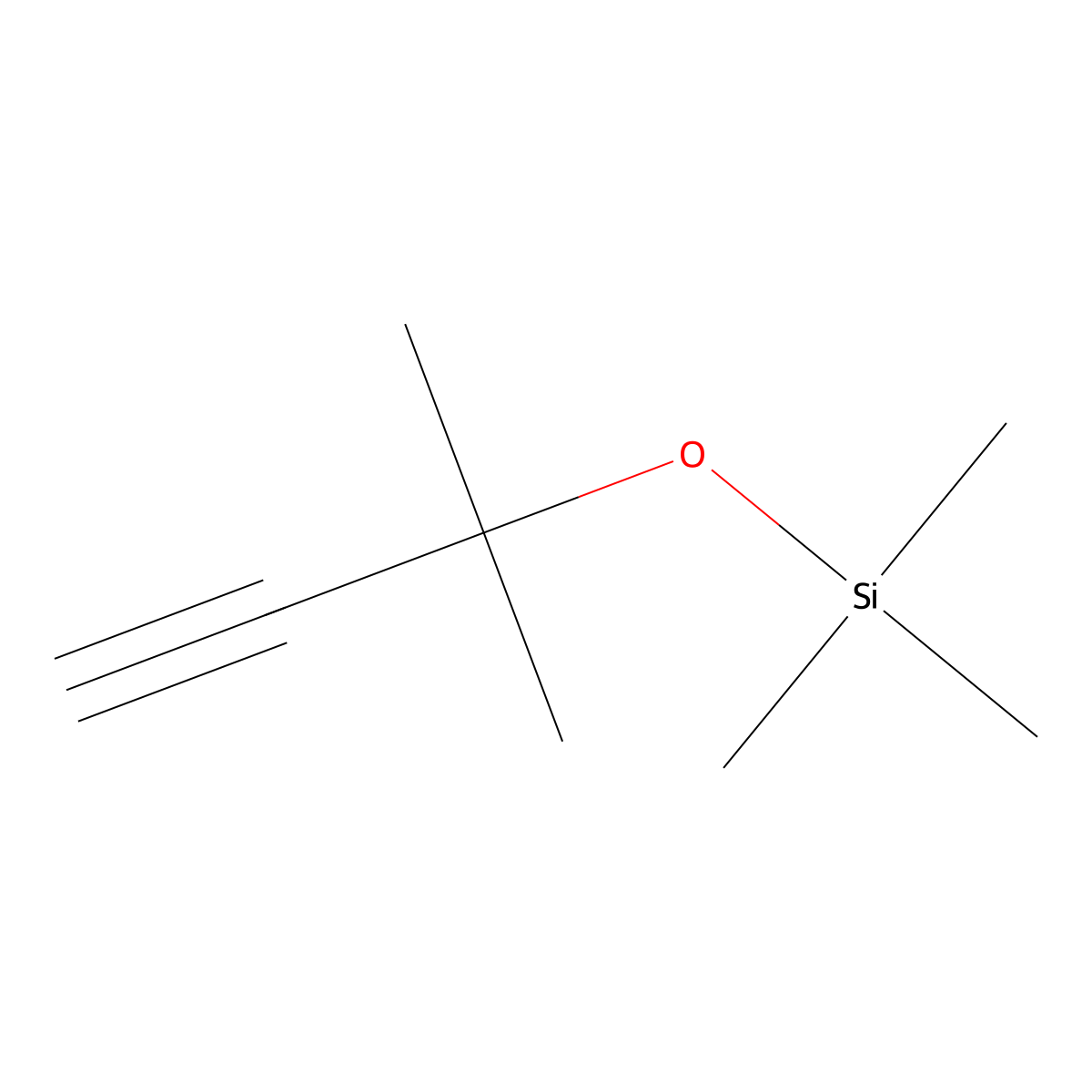 ((1,1-Dimethyl-2-propynyl)oxy)trimethylsilane molecular structure, CAS 17869-77-1