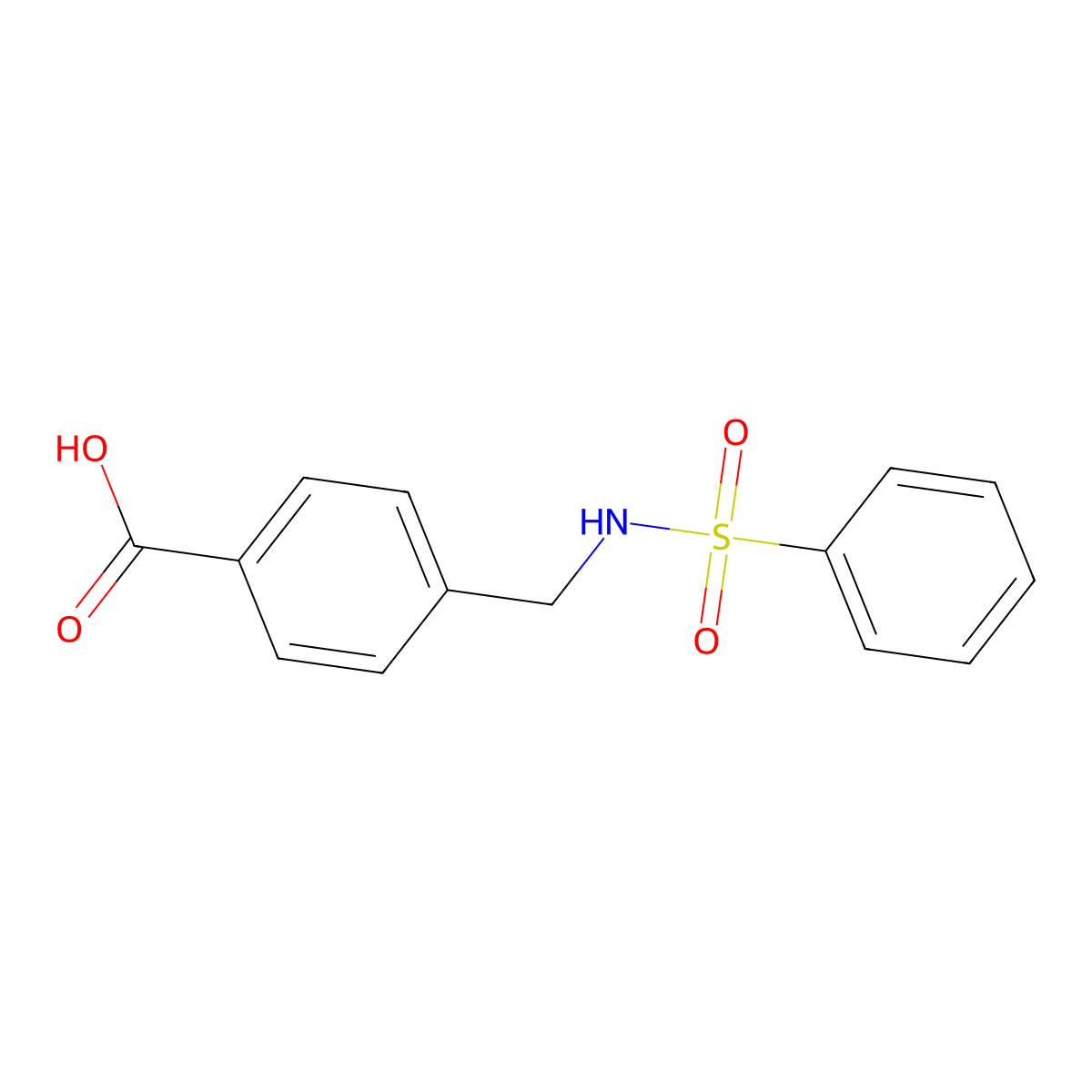 4-(benzenesulfonamidomethyl)benzoic Acid molecular structure, CAS 178693-27-1