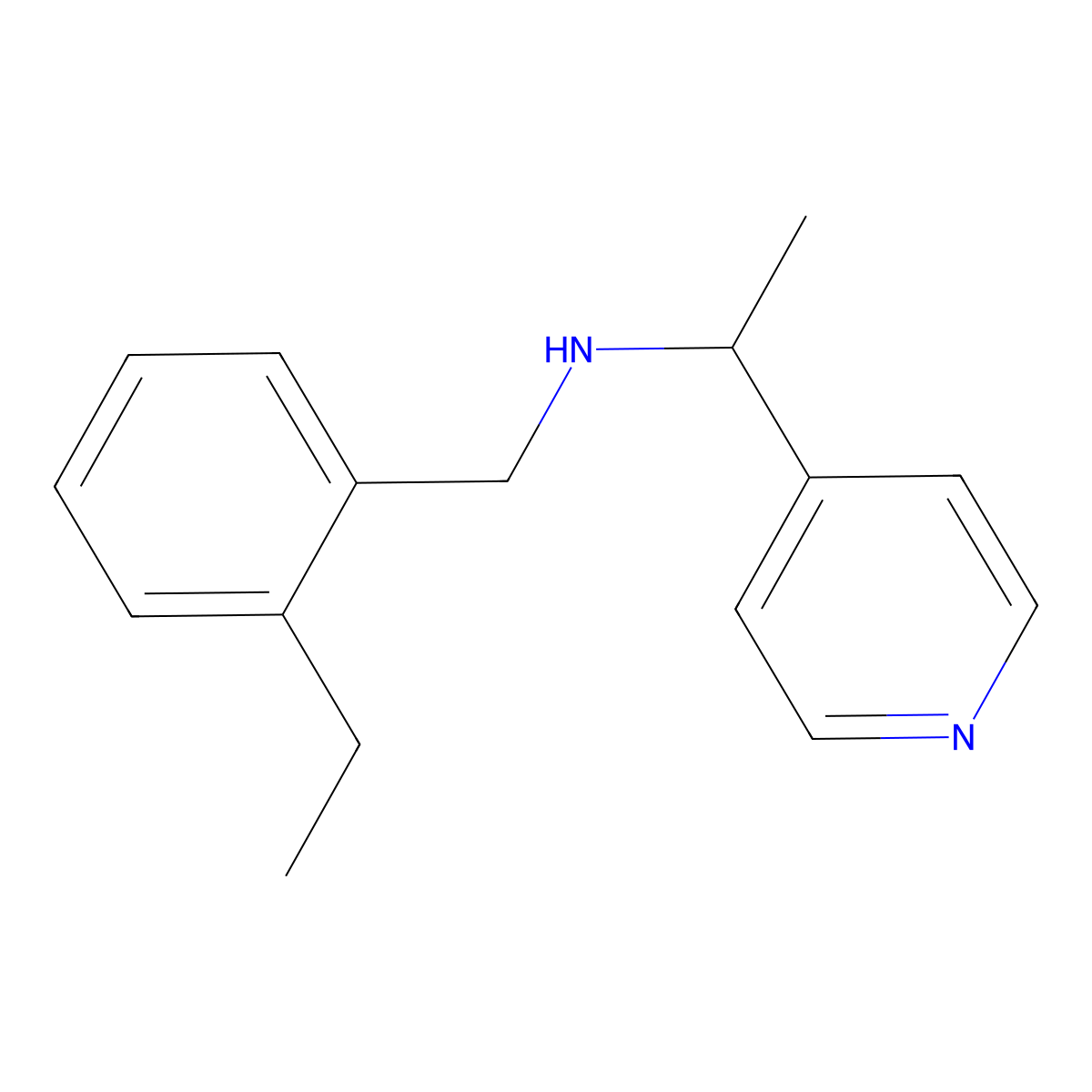 (1R)-N-[(2-Ethylphenyl)methyl]-1-(pyridin-4-yl)ethan-1-amine molecular structure, CAS 1787111-13-0