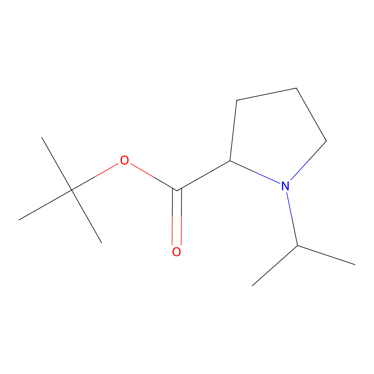 tert-Butyl (2S)-1-isopropylpyrrolidine-2-carboxylate molecular structure, CAS 1787167-84-3