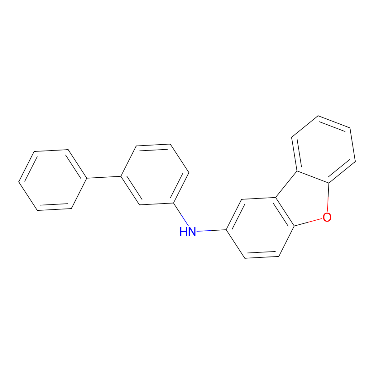 N-([1,1'-Biphenyl]-3-yl)dibenzo[b,d]furan-2-amine molecular structure, CAS 1787246-74-5
