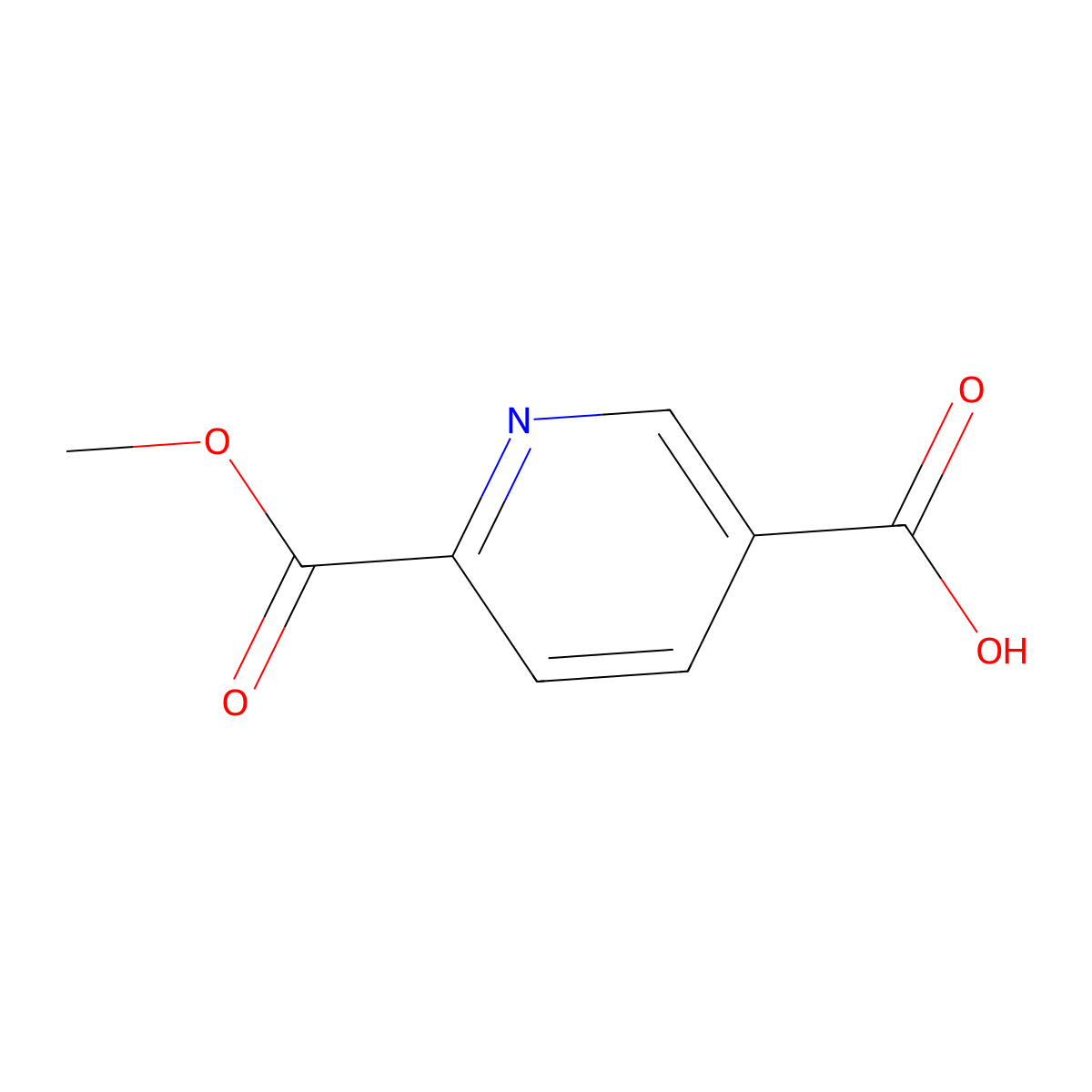 6-(Methoxycarbonyl)pyridine-3-carboxylic acid molecular structure, CAS 17874-76-9