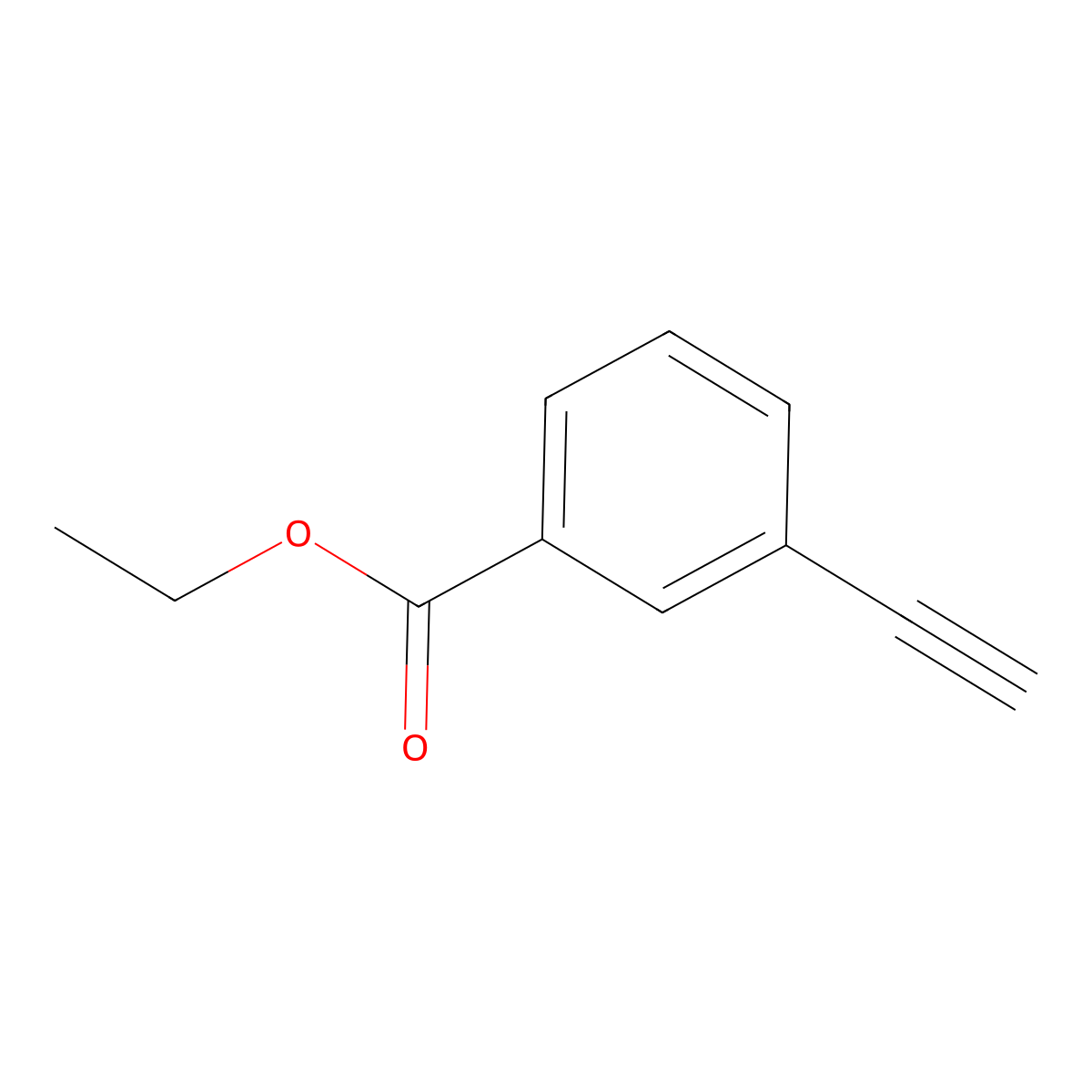 Ethyl 3-ethynylbenzoate molecular structure, CAS 178742-95-5