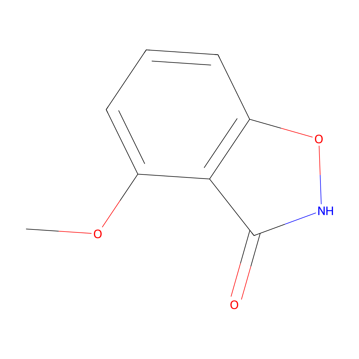 4-Methoxybenzo[d]isoxazol-3(2H)-one molecular structure, CAS 178747-81-4