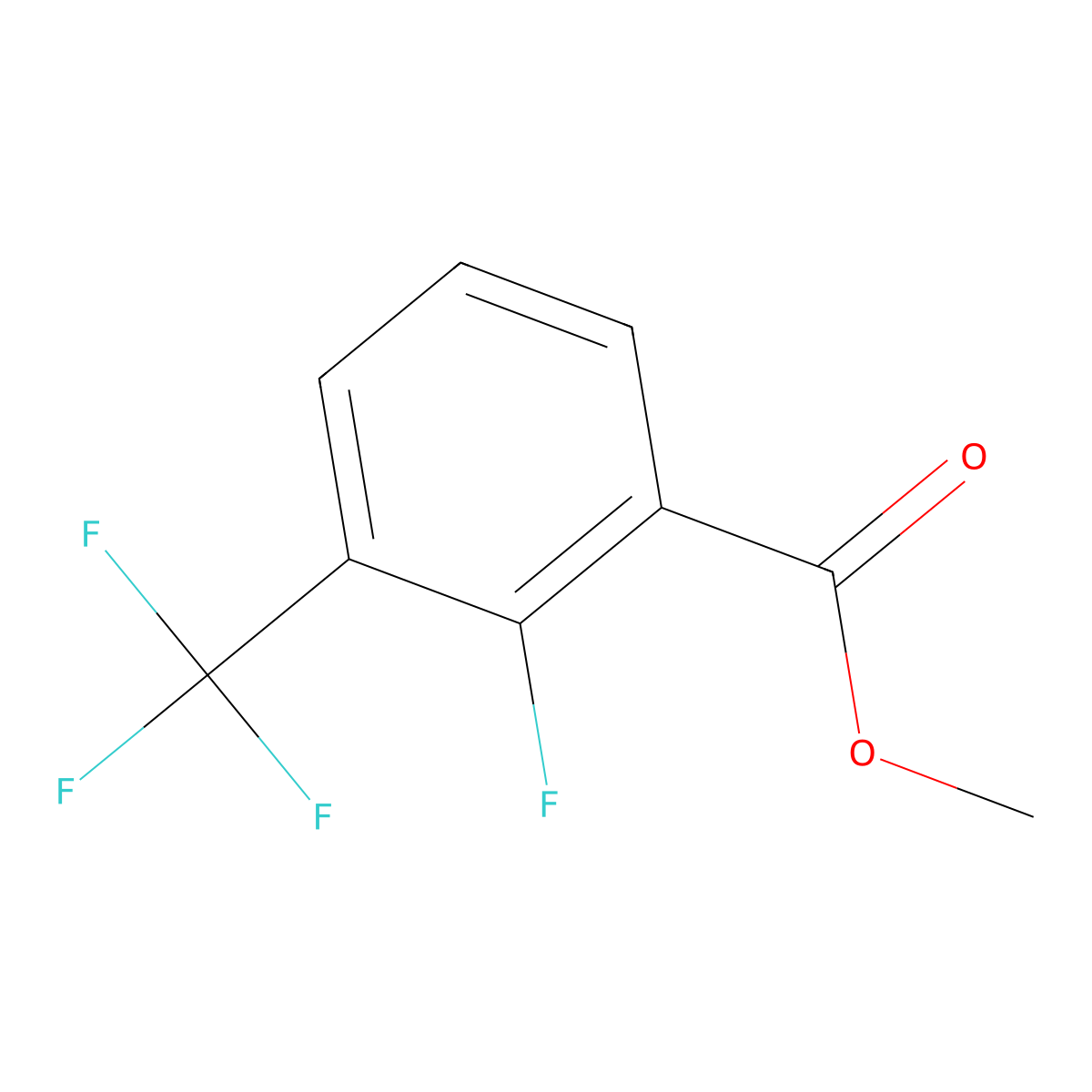 Methyl 2-fluoro-3-trifluoromethylbenzoate molecular structure, CAS 178748-05-5
