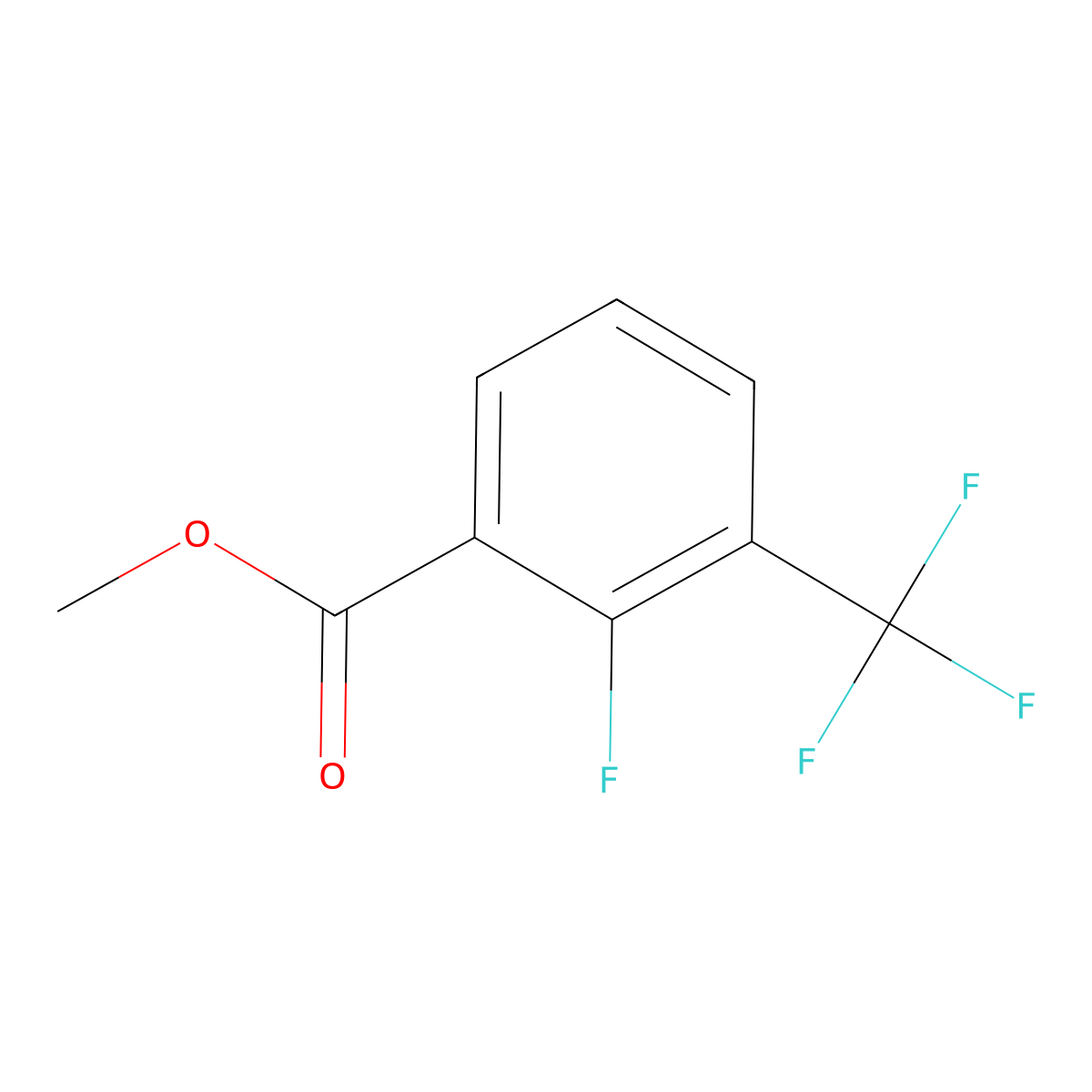 Methyl 2-fluoro-3-trifluoromethylbenzoate molecular structure, CAS 178748-05-5