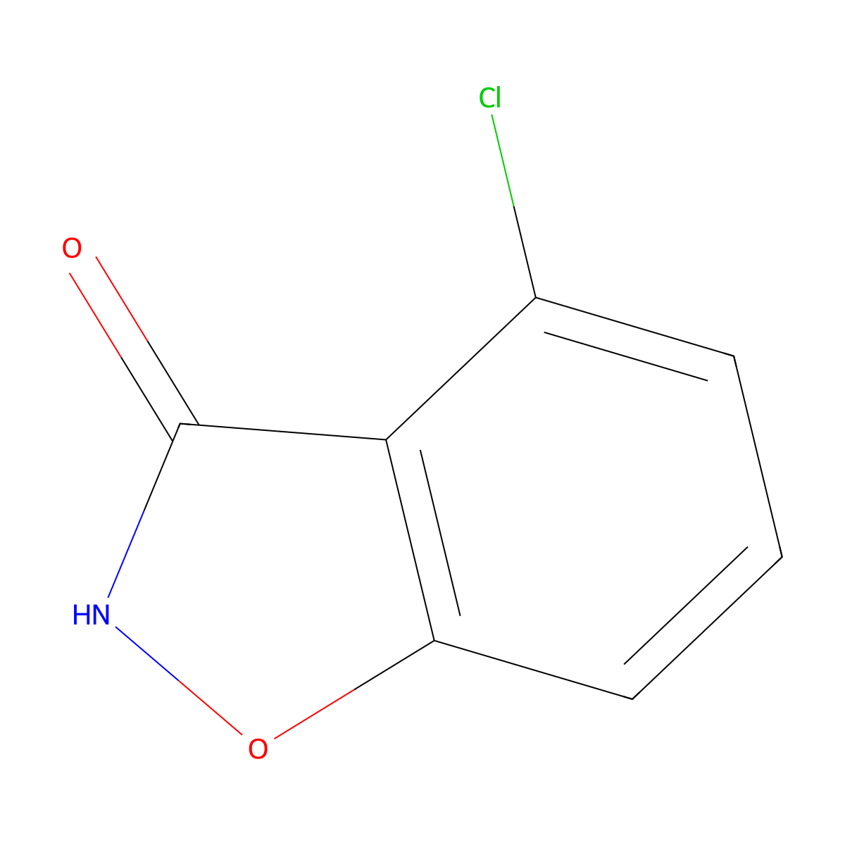 4-Chloro-1,2-benzisoxazol-3(2H)-one molecular structure, CAS 178748-22-6