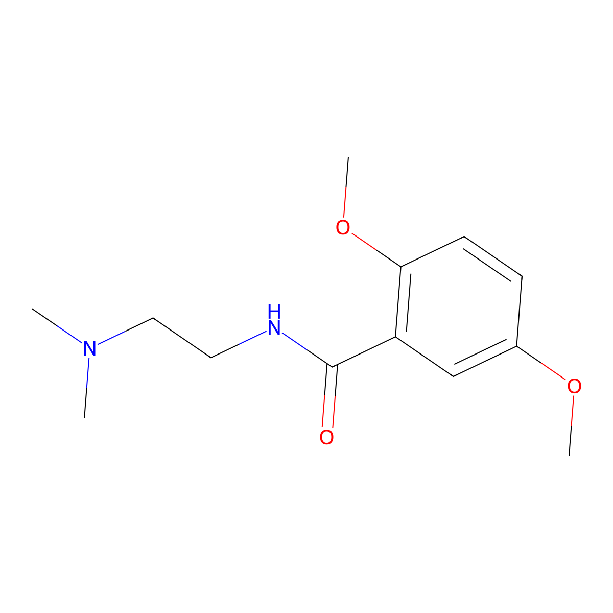 N-[2-(Dimethylamino)ethyl]-2,5-dimethoxybenzamide molecular structure, CAS 1787522-64-8