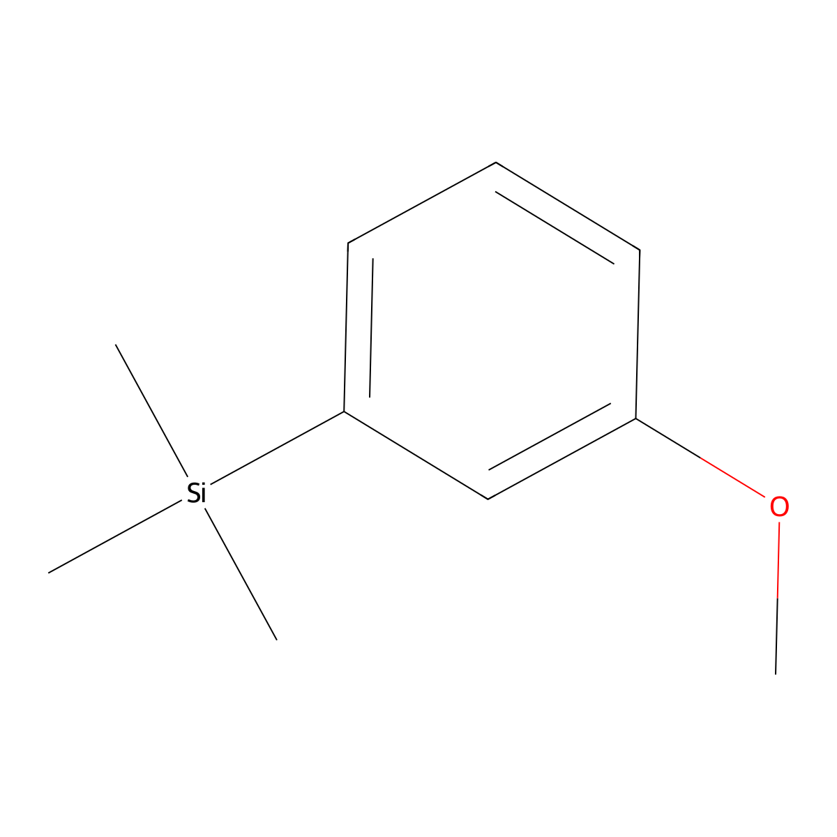 3-(Trimethylsilyl)anisole molecular structure, CAS 17876-90-3