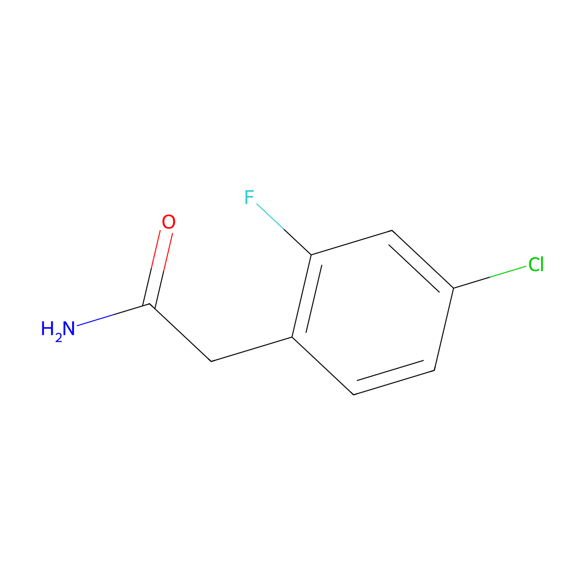 2-(4-Chloro-2-fluorophenyl)acetamide molecular structure, CAS 1787714-40-2